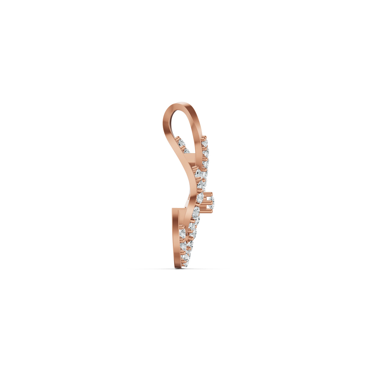 Infinity Swirl Diamond Pendant