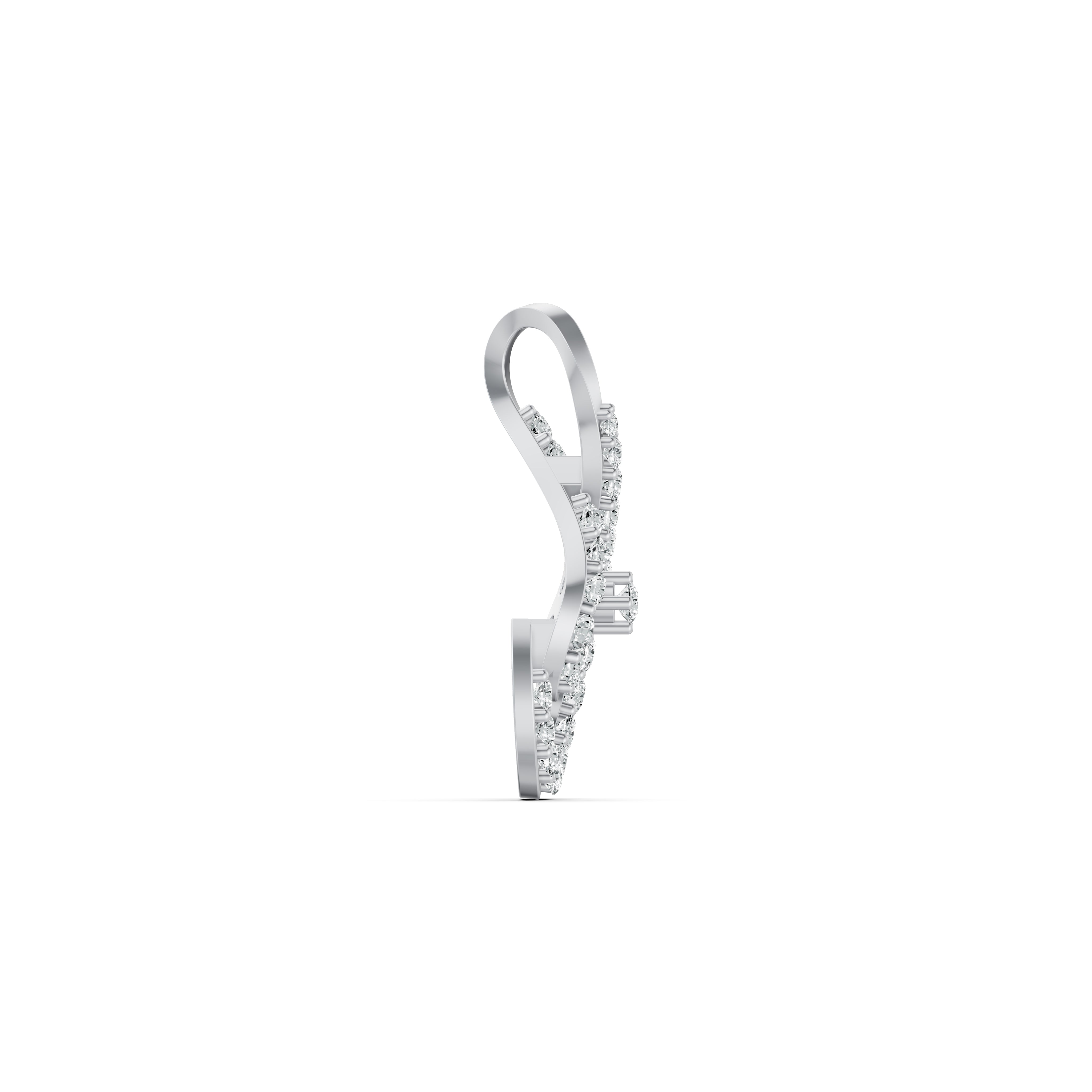 Infinity Swirl Diamond Pendant