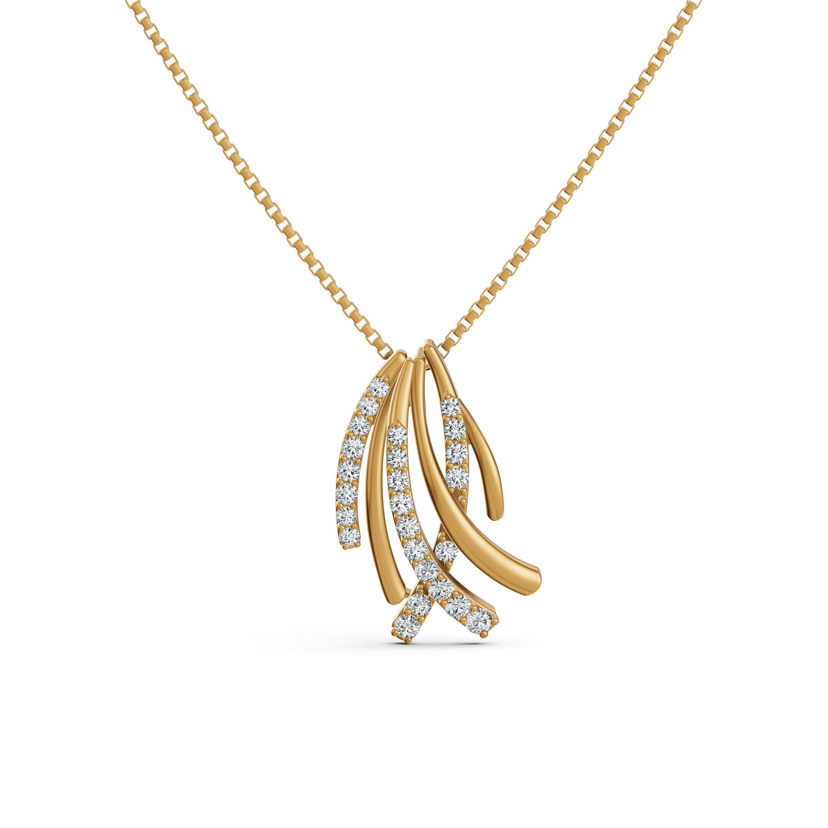 Criss Cross Diamond Pendant