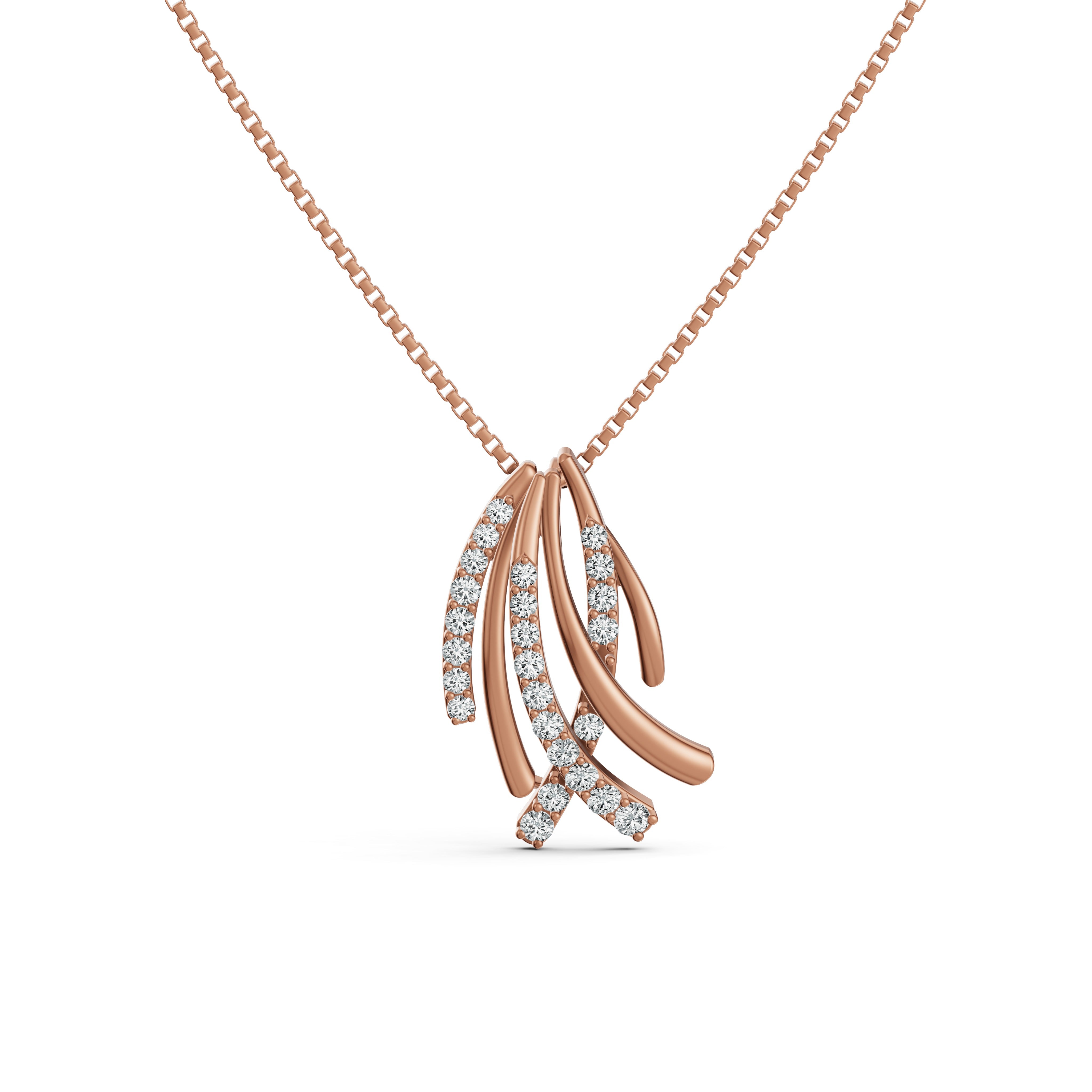 Criss Cross Diamond Pendant