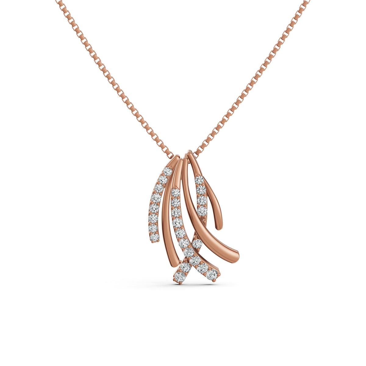 Criss Cross Diamond Pendant