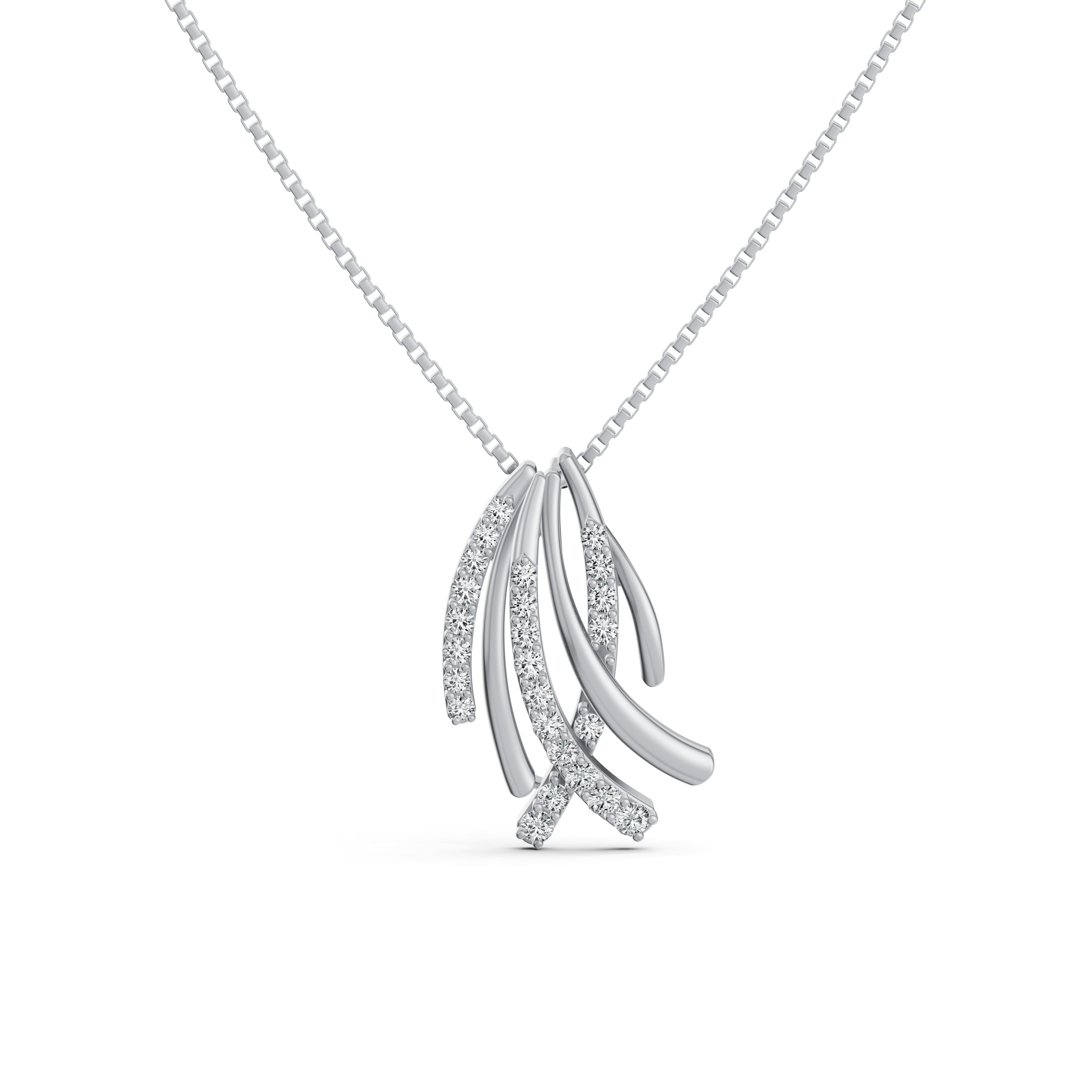 Criss Cross Diamond Pendant