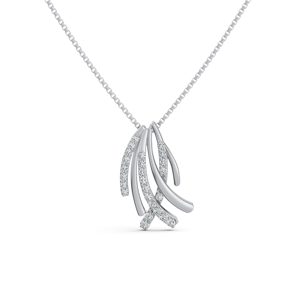 Criss Cross Diamond Pendant