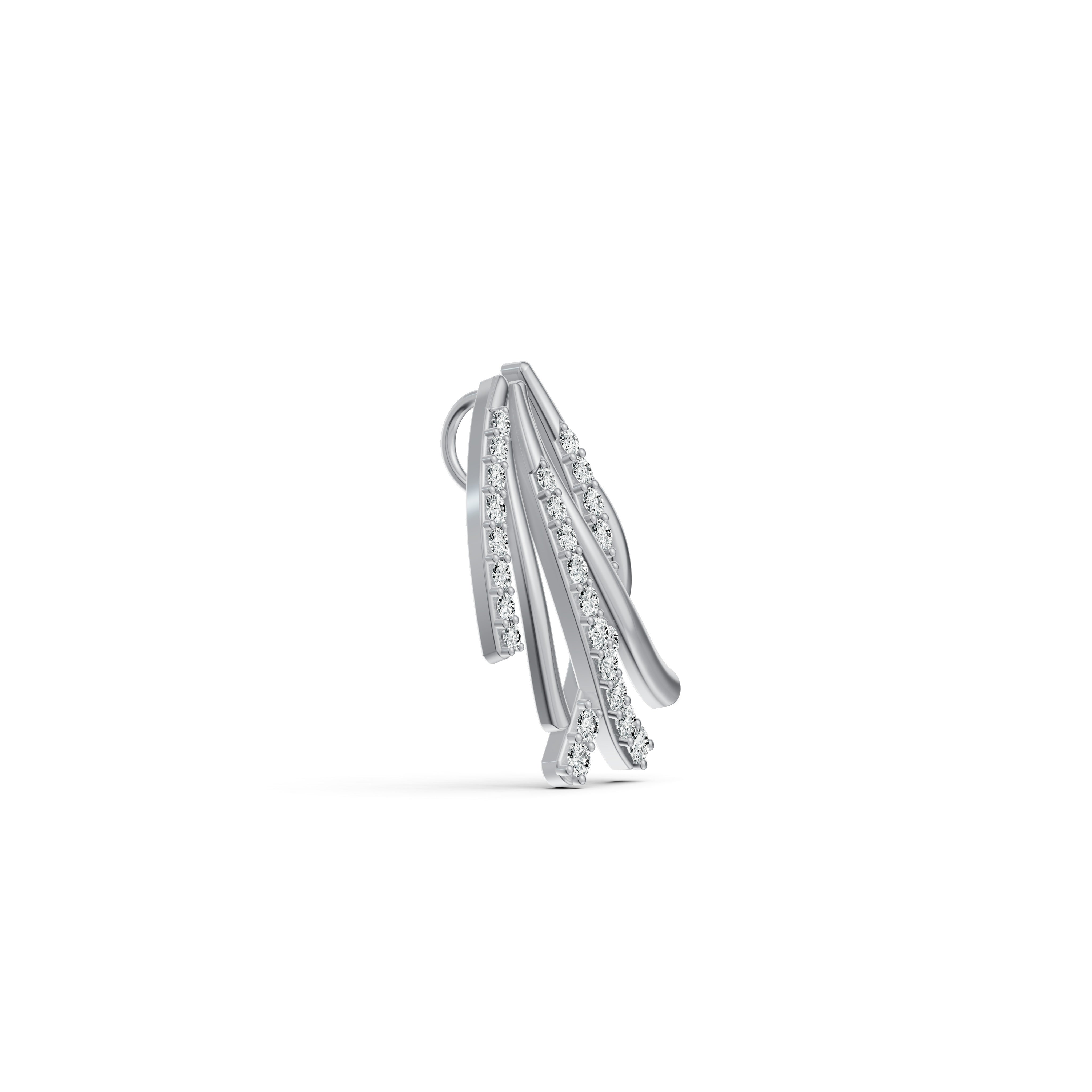Criss Cross Diamond Pendant