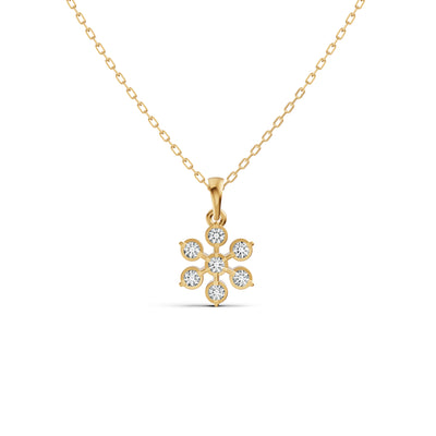 Alluring Floral Diamond Pendant