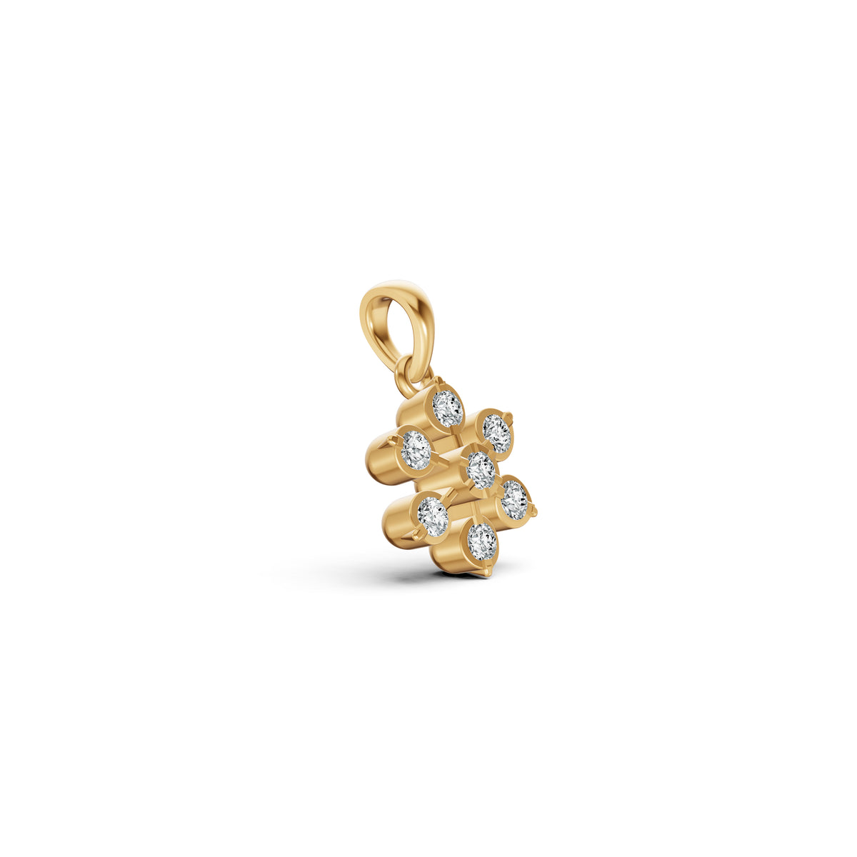 Alluring Floral Diamond Pendant