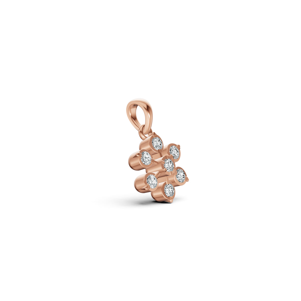 Alluring Floral Diamond Pendant