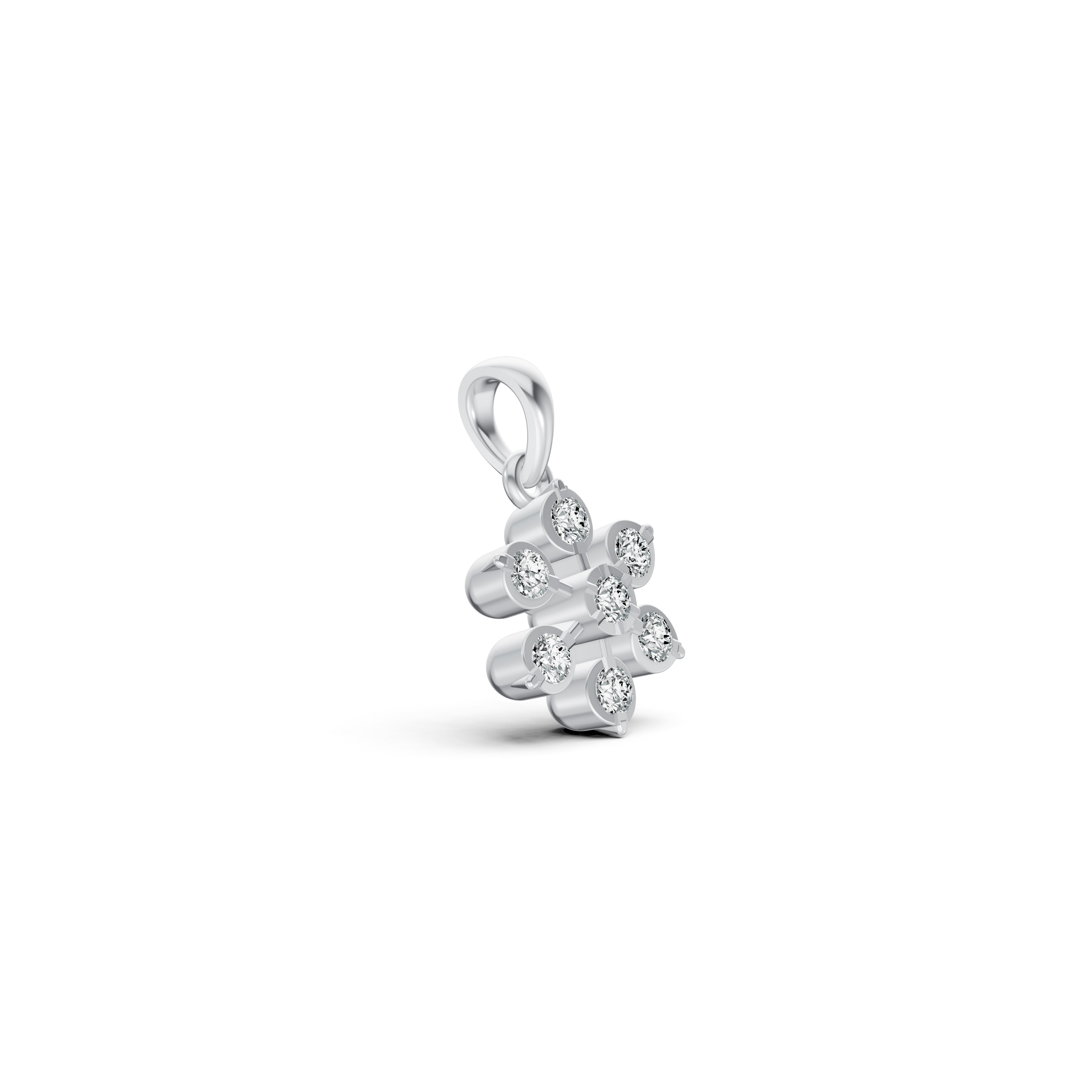 Alluring Floral Diamond Pendant