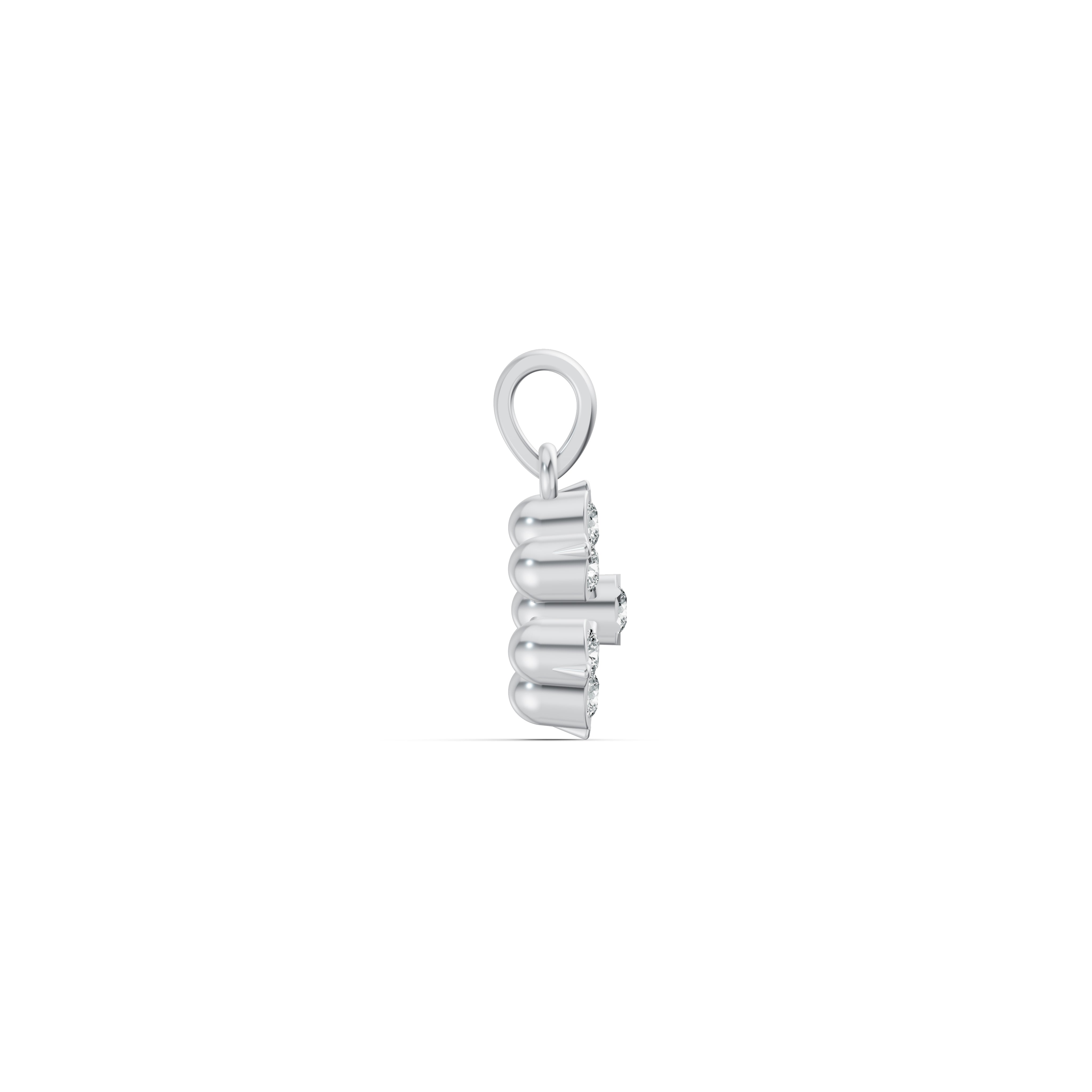 Alluring Floral Diamond Pendant