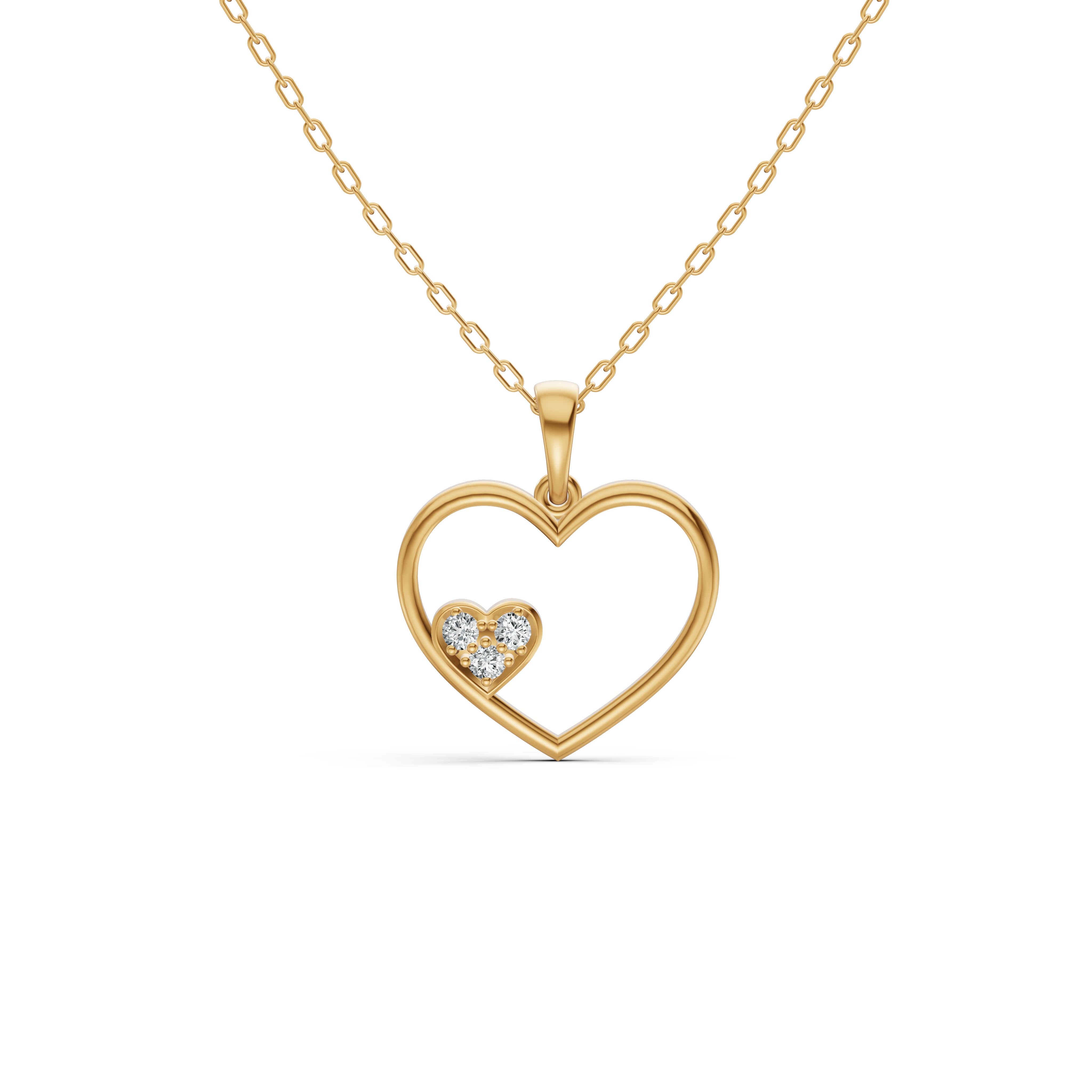 Subtle Pave Diamond Pendant