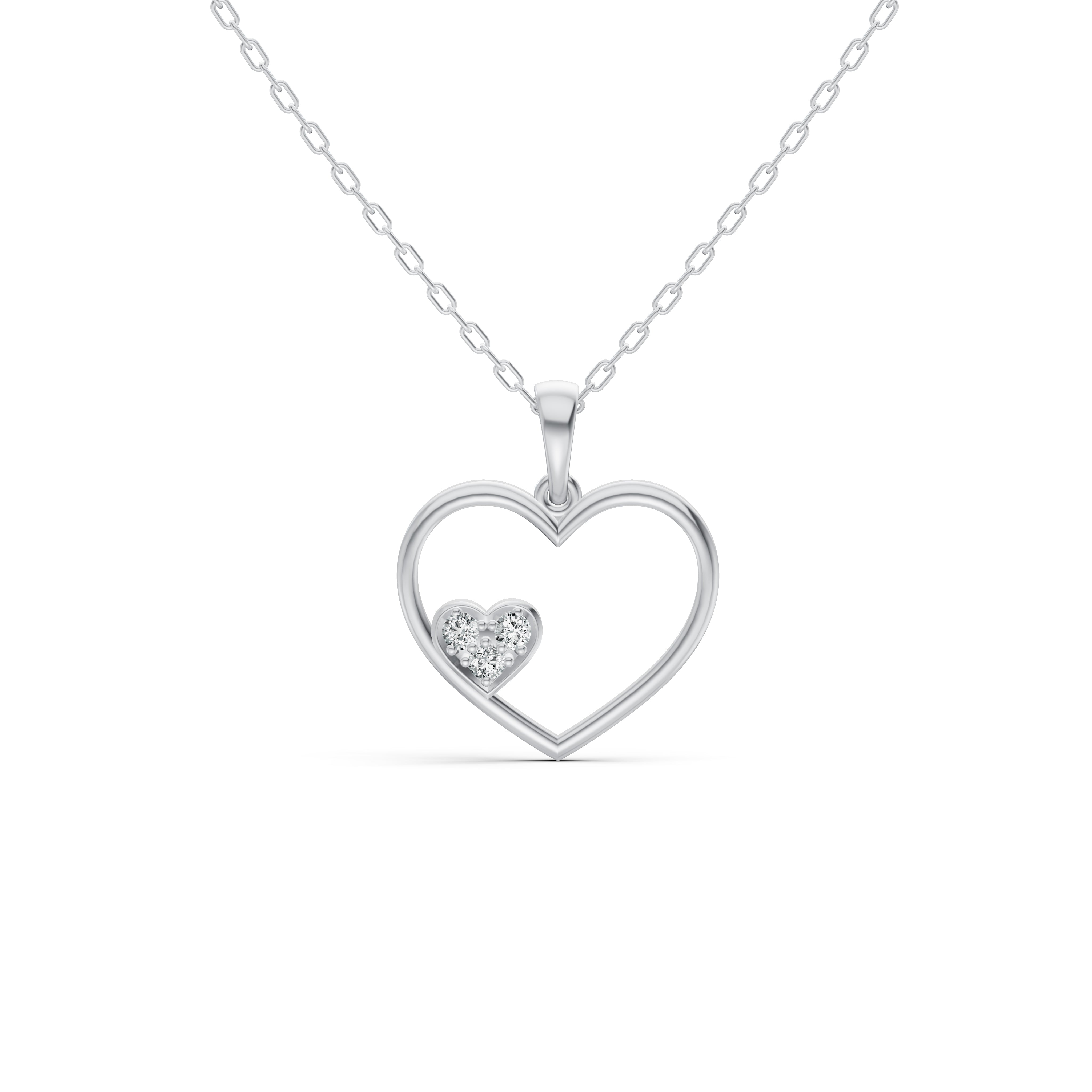 Subtle Pave Diamond Pendant