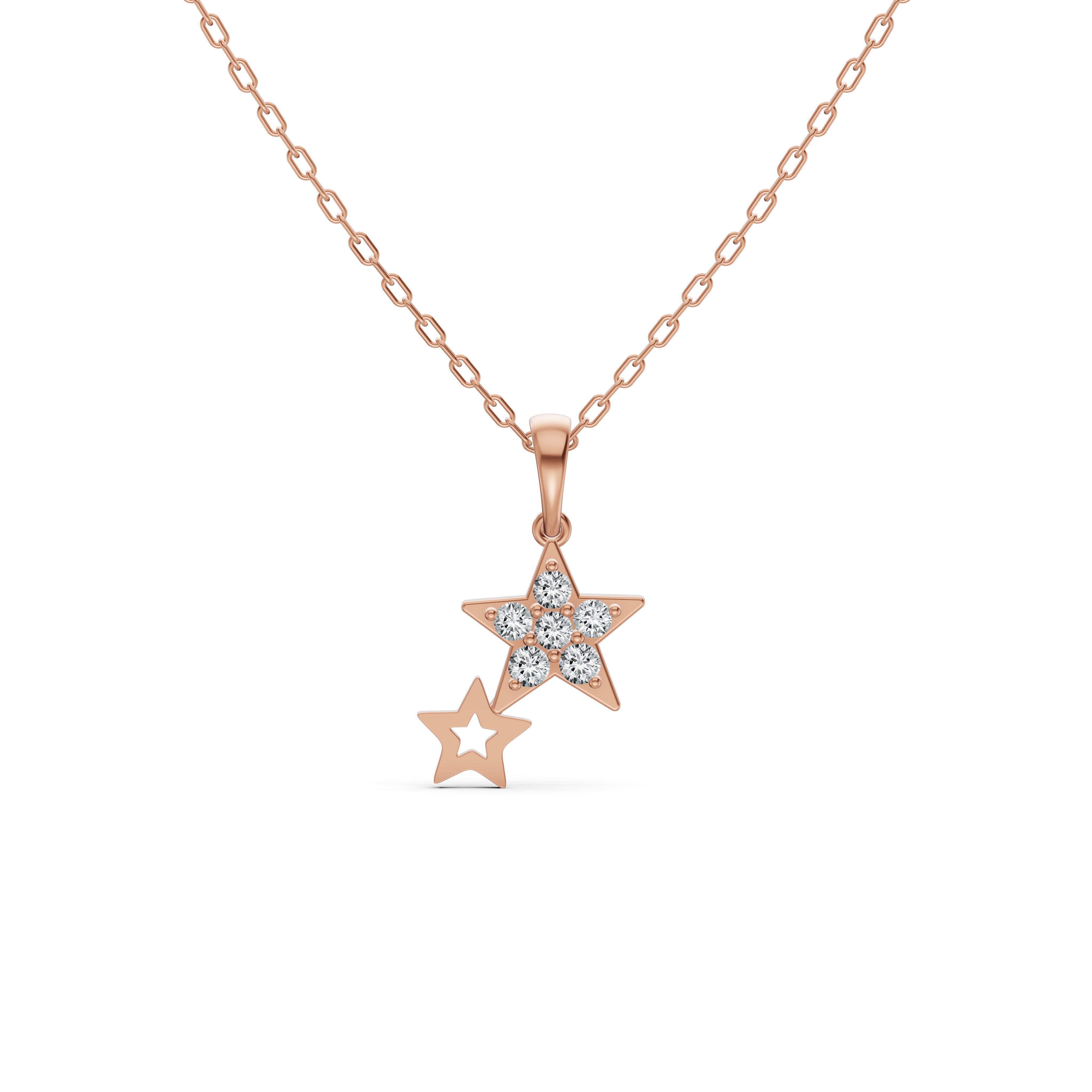 Glinting Star Diamond Pendant