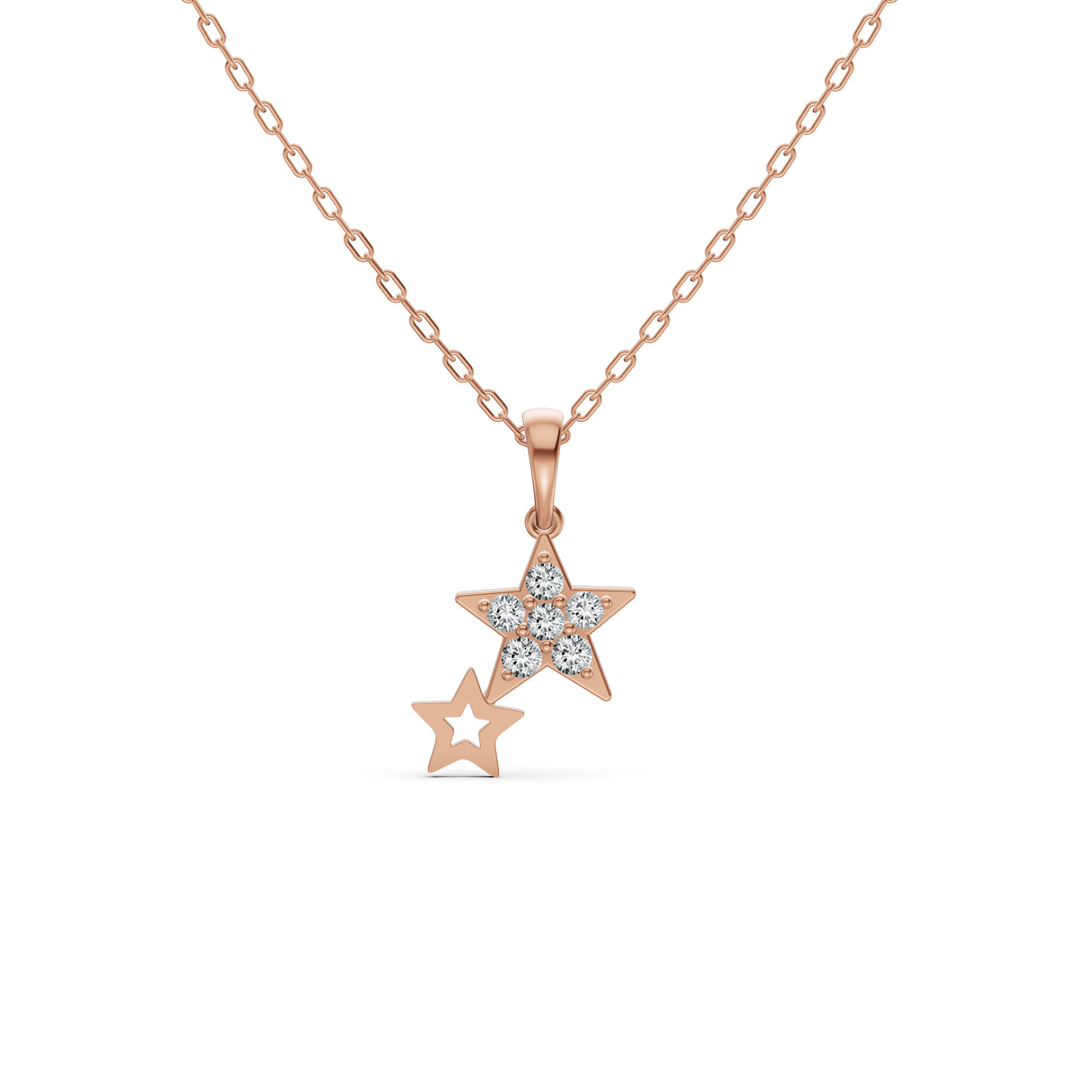 Glinting Star Diamond Pendant