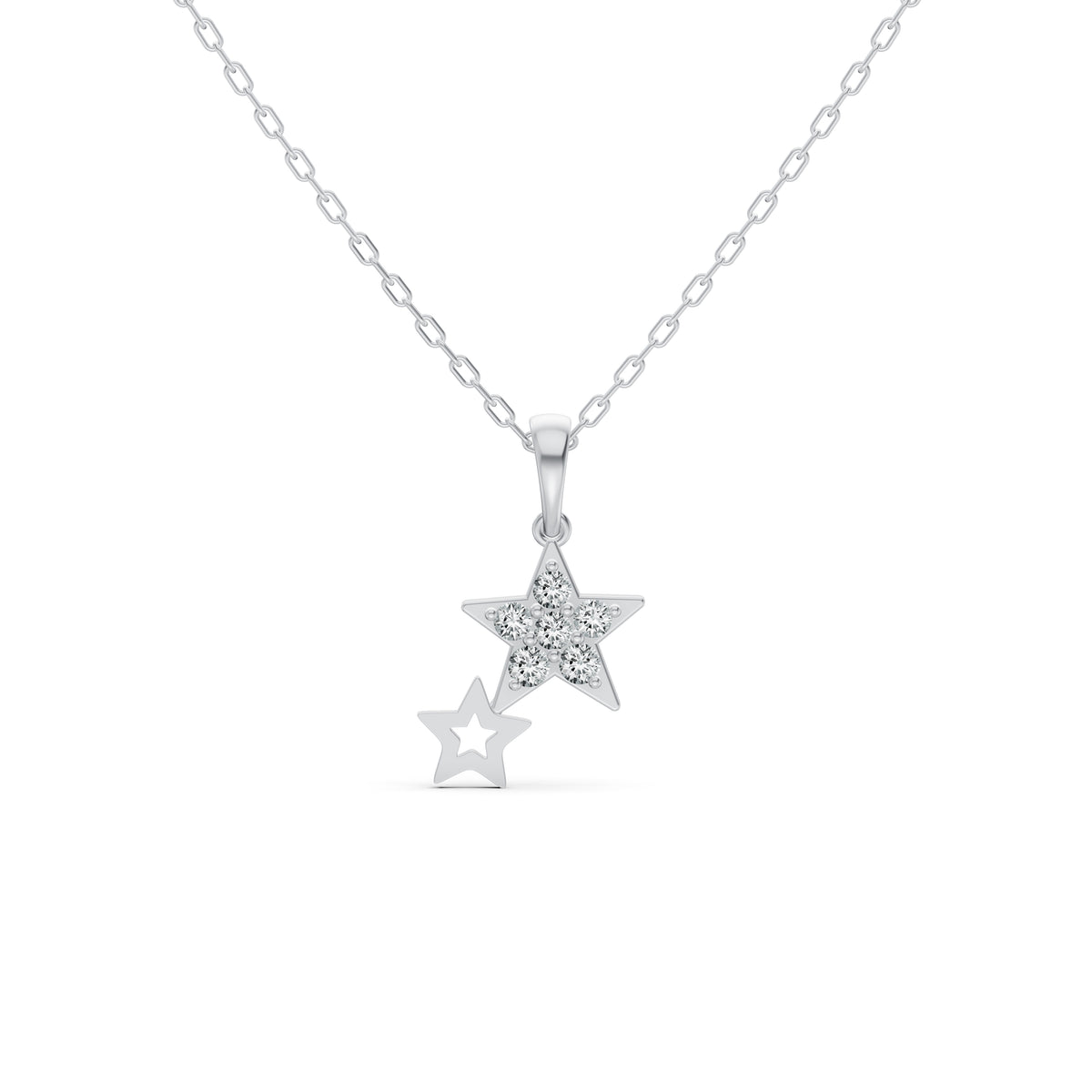 Glinting Star Diamond Pendant