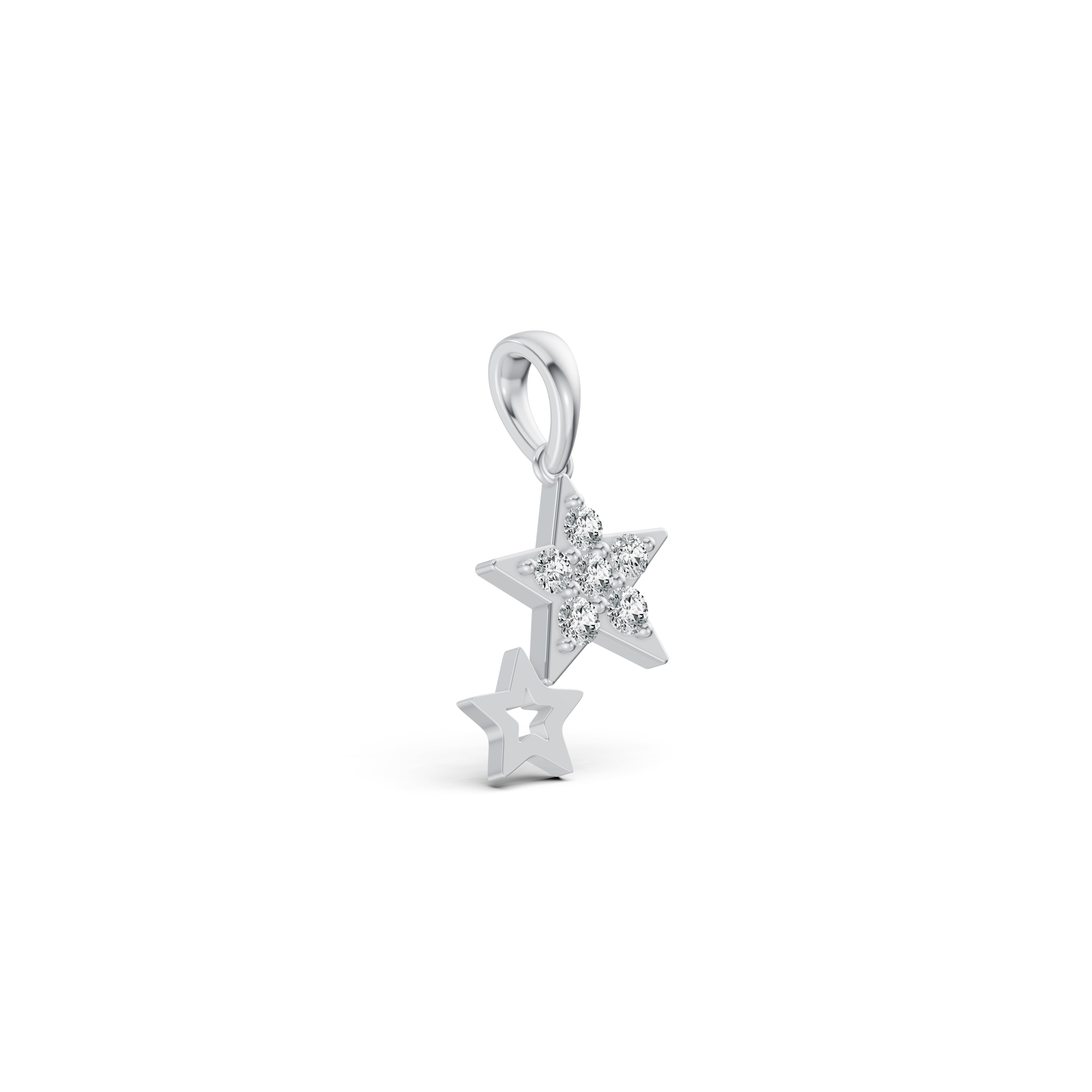 Glinting Star Diamond Pendant