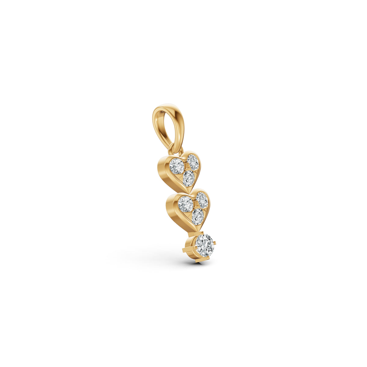Twin Hearts Diamond Pendant