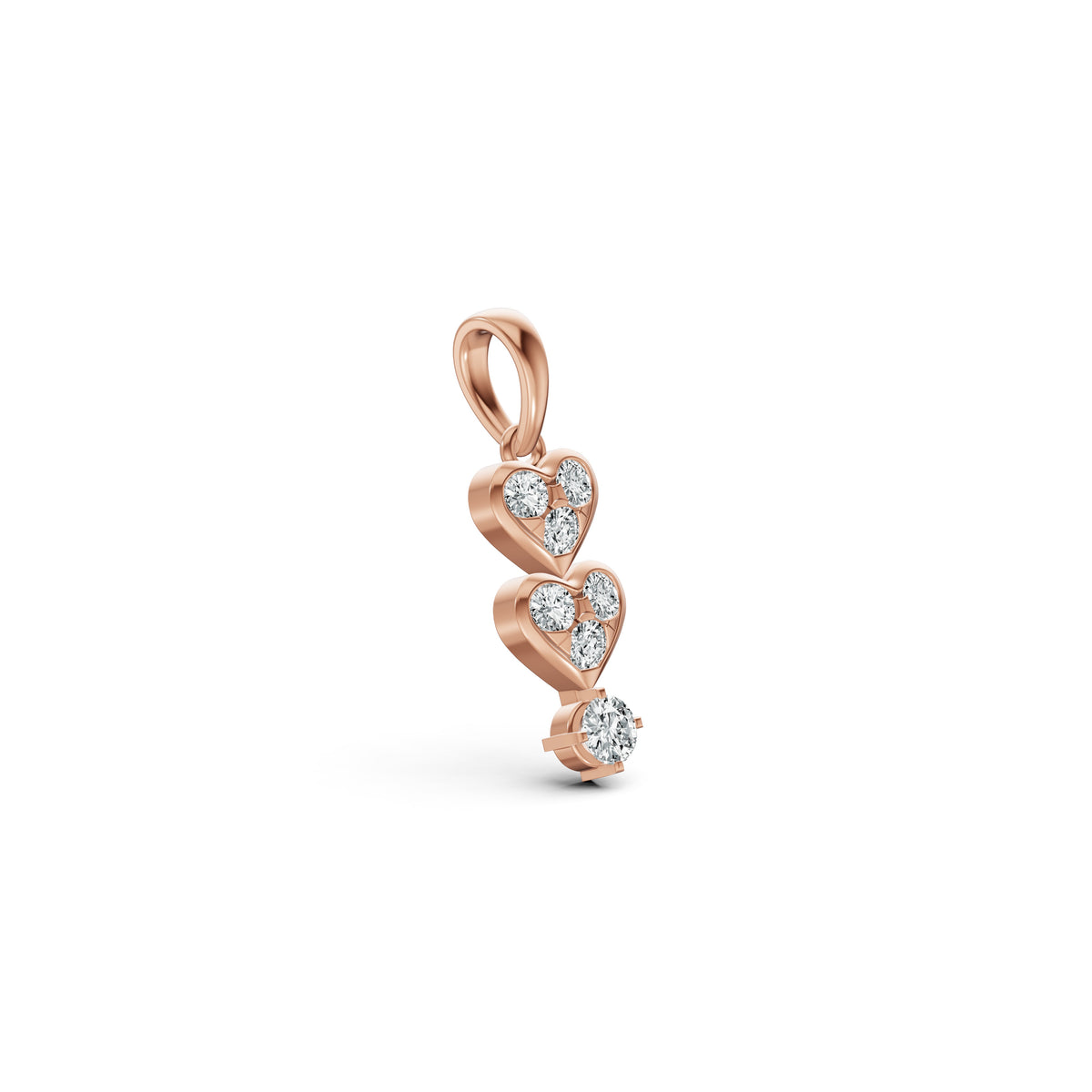 Twin Hearts Diamond Pendant