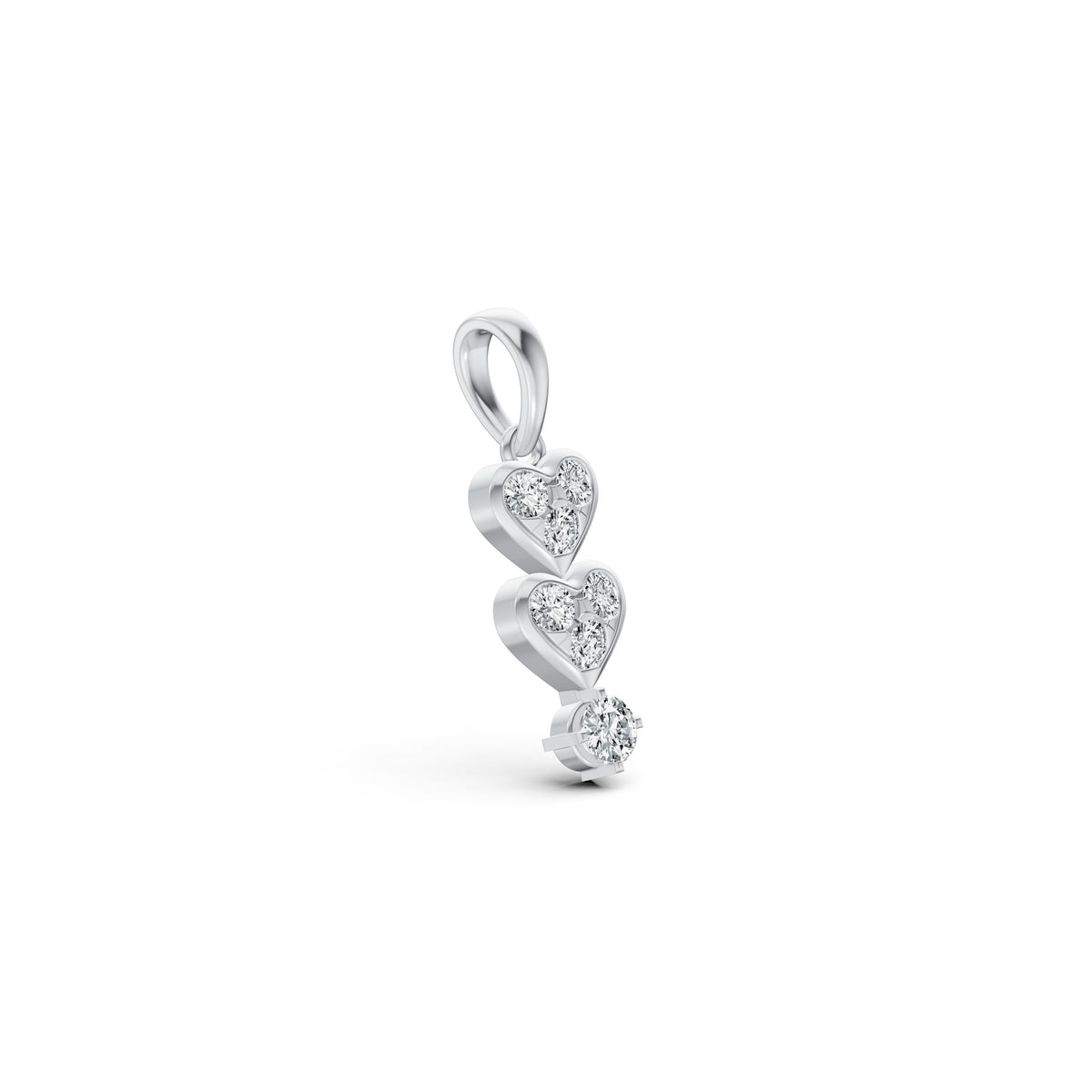 Twin Hearts Diamond Pendant