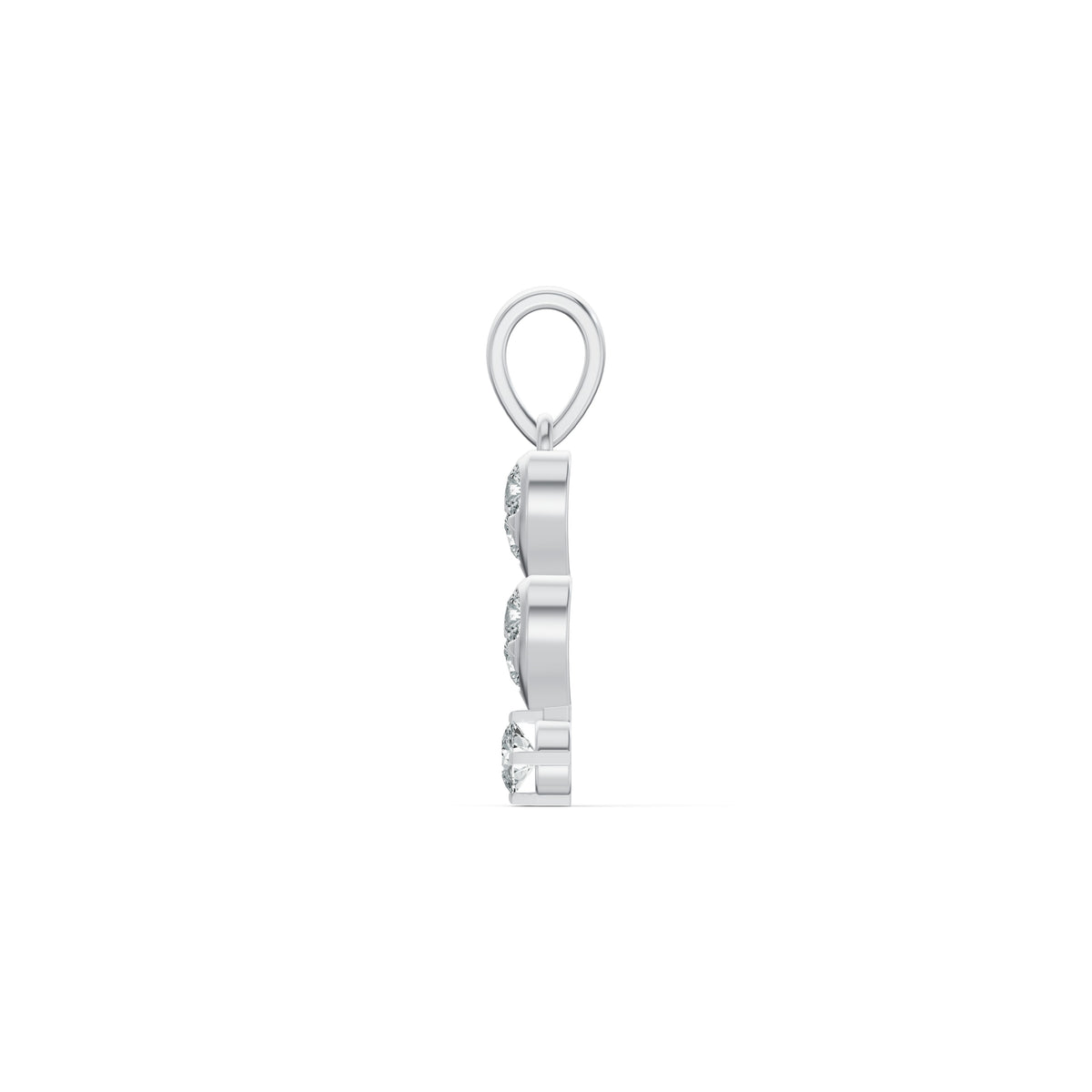 Twin Hearts Diamond Pendant