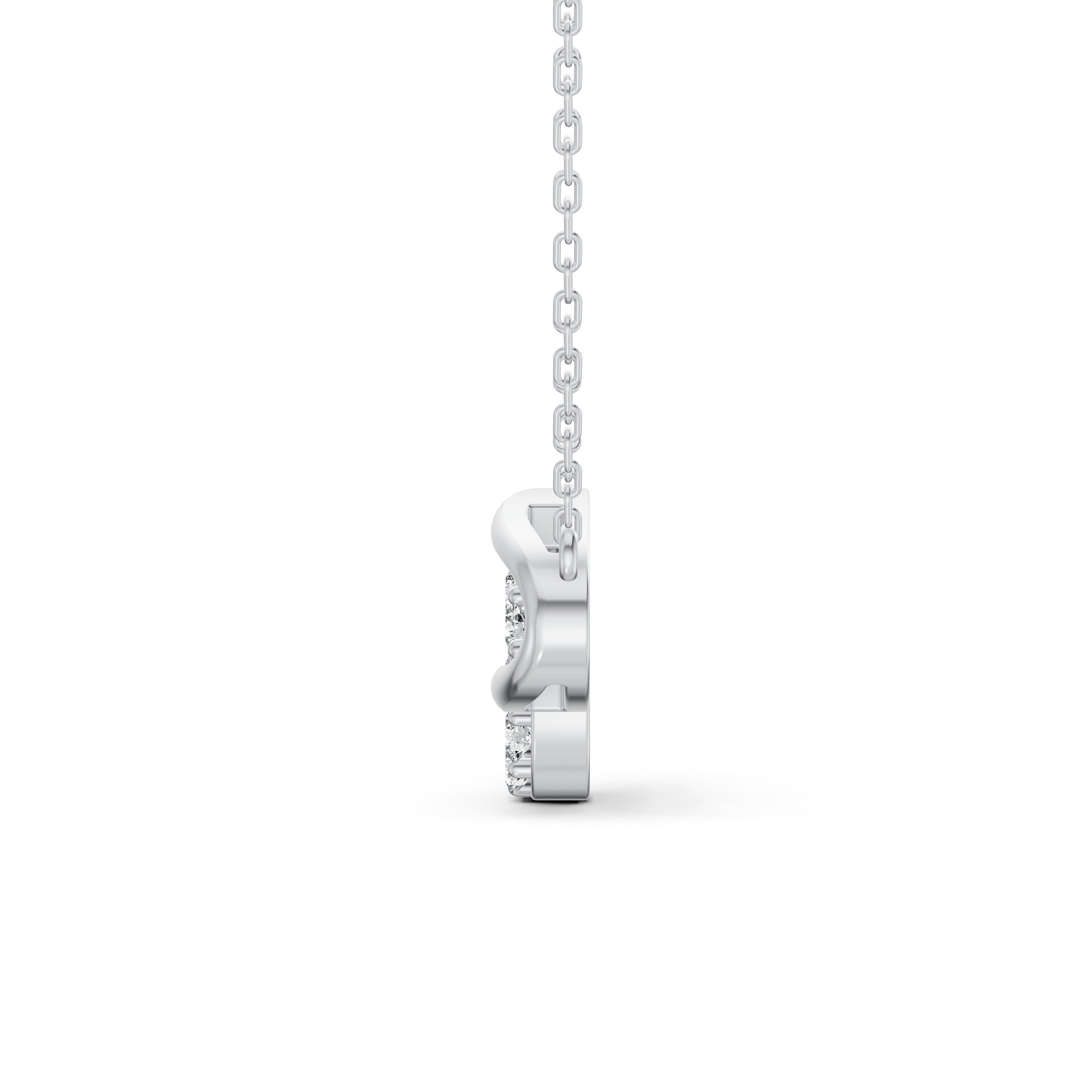 Spinning Circle Diamond Pendant with Chain