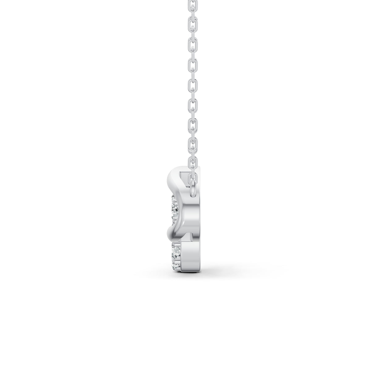 Spinning Circle Diamond Pendant with Chain