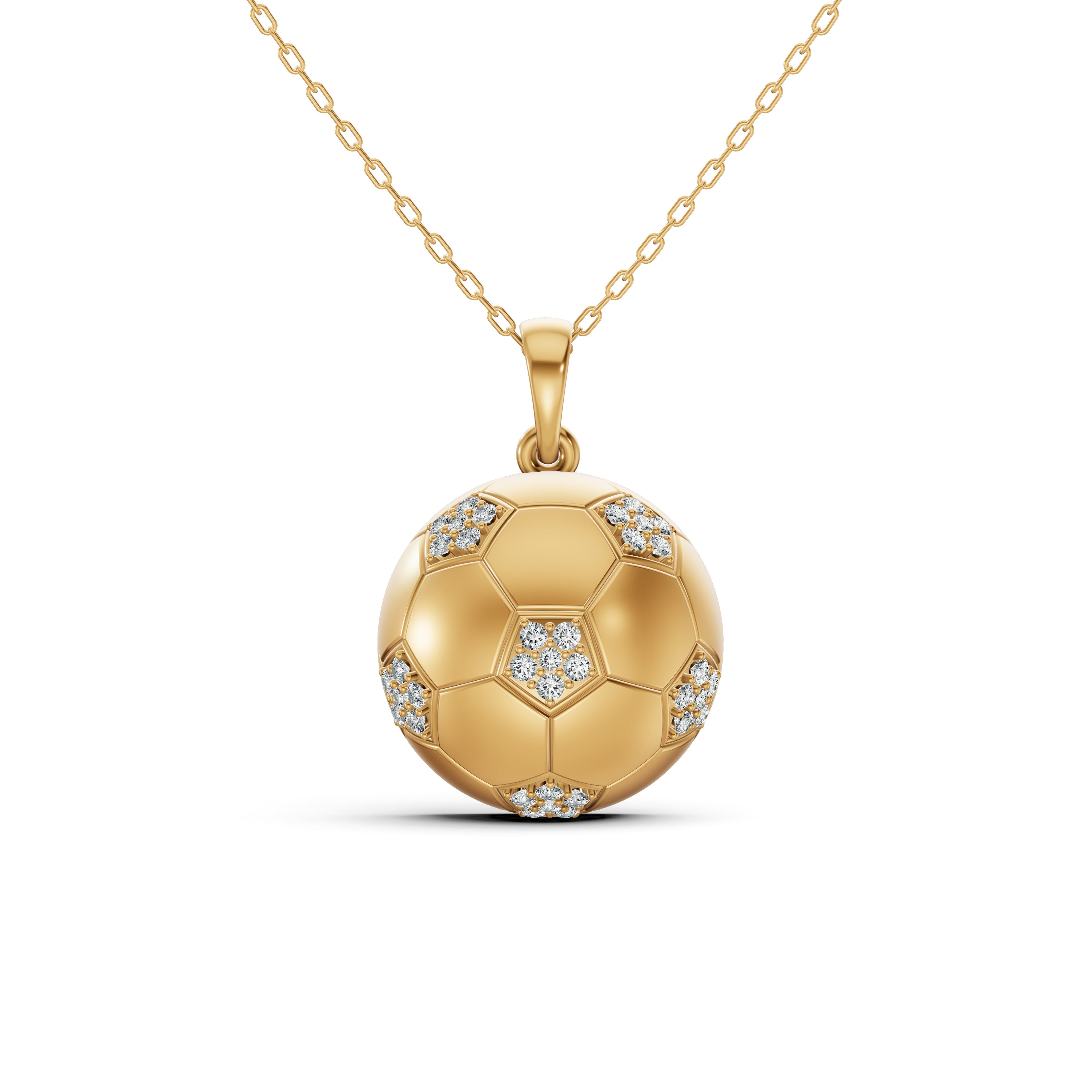 Touchdown Football Diamond Pendant