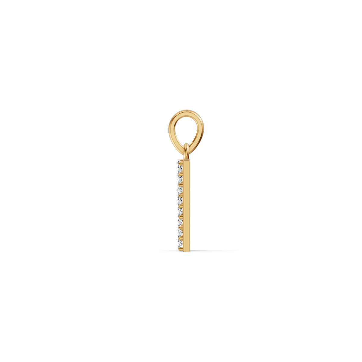 Tamil Initial Diamond Pendant