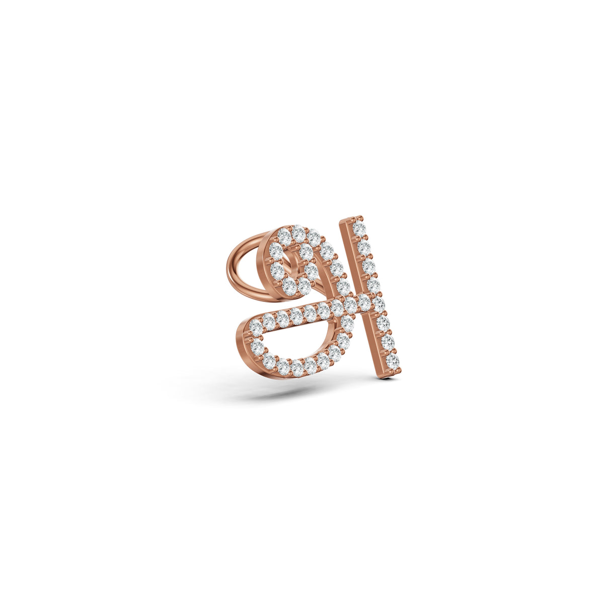Tamil Initial Diamond Pendant