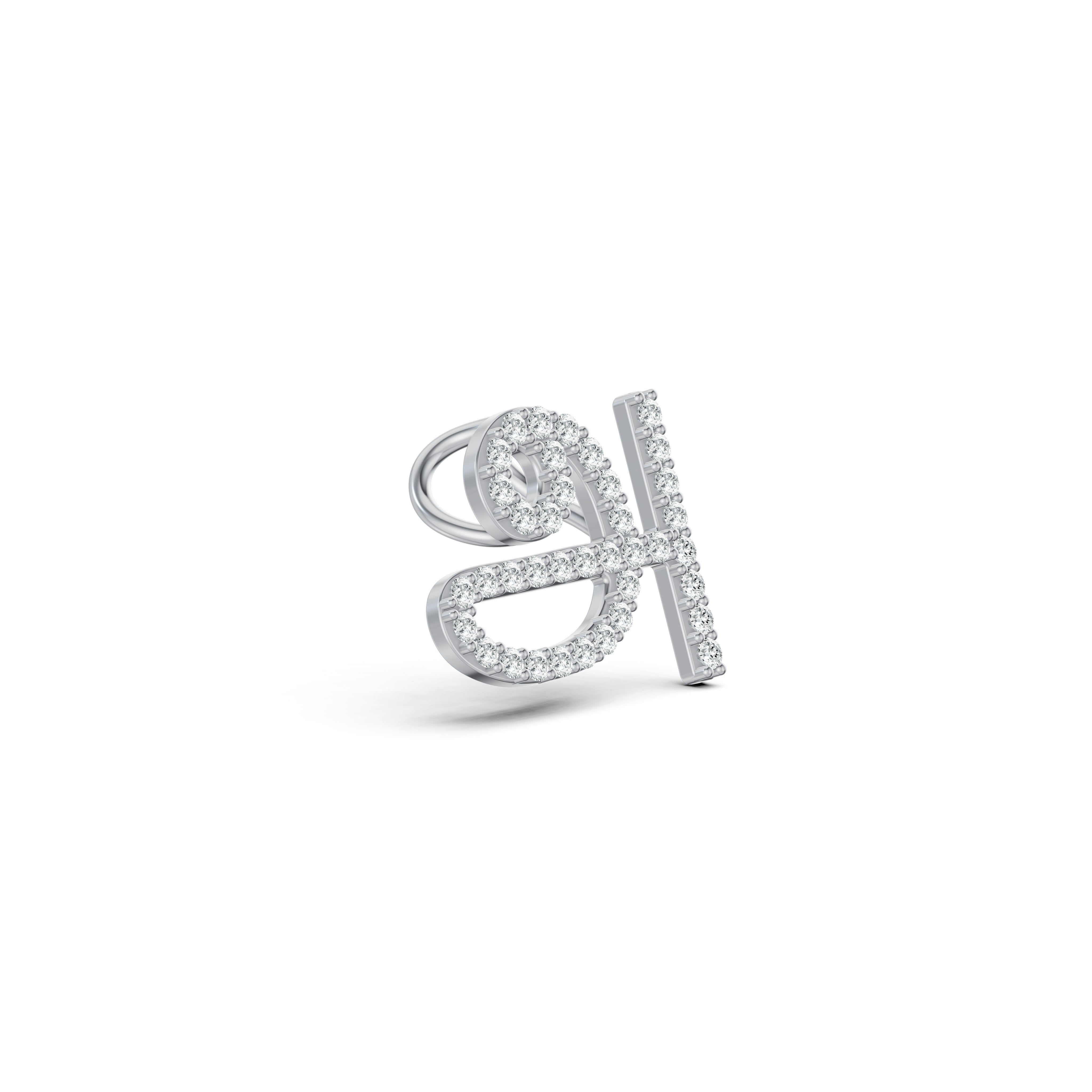Tamil Initial Diamond Pendant