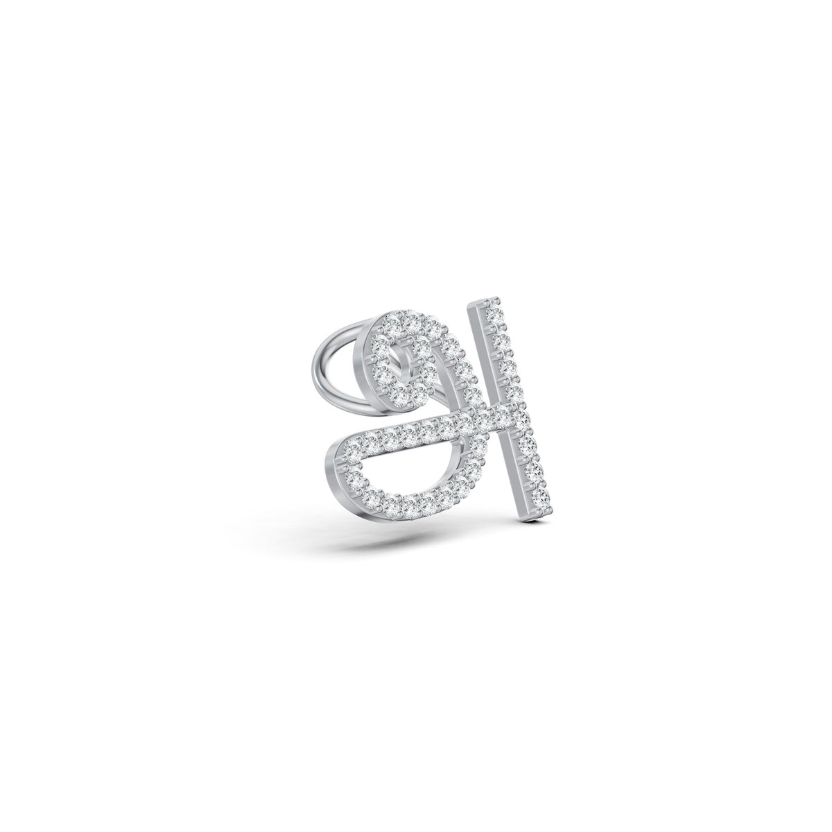 Tamil Initial Diamond Pendant