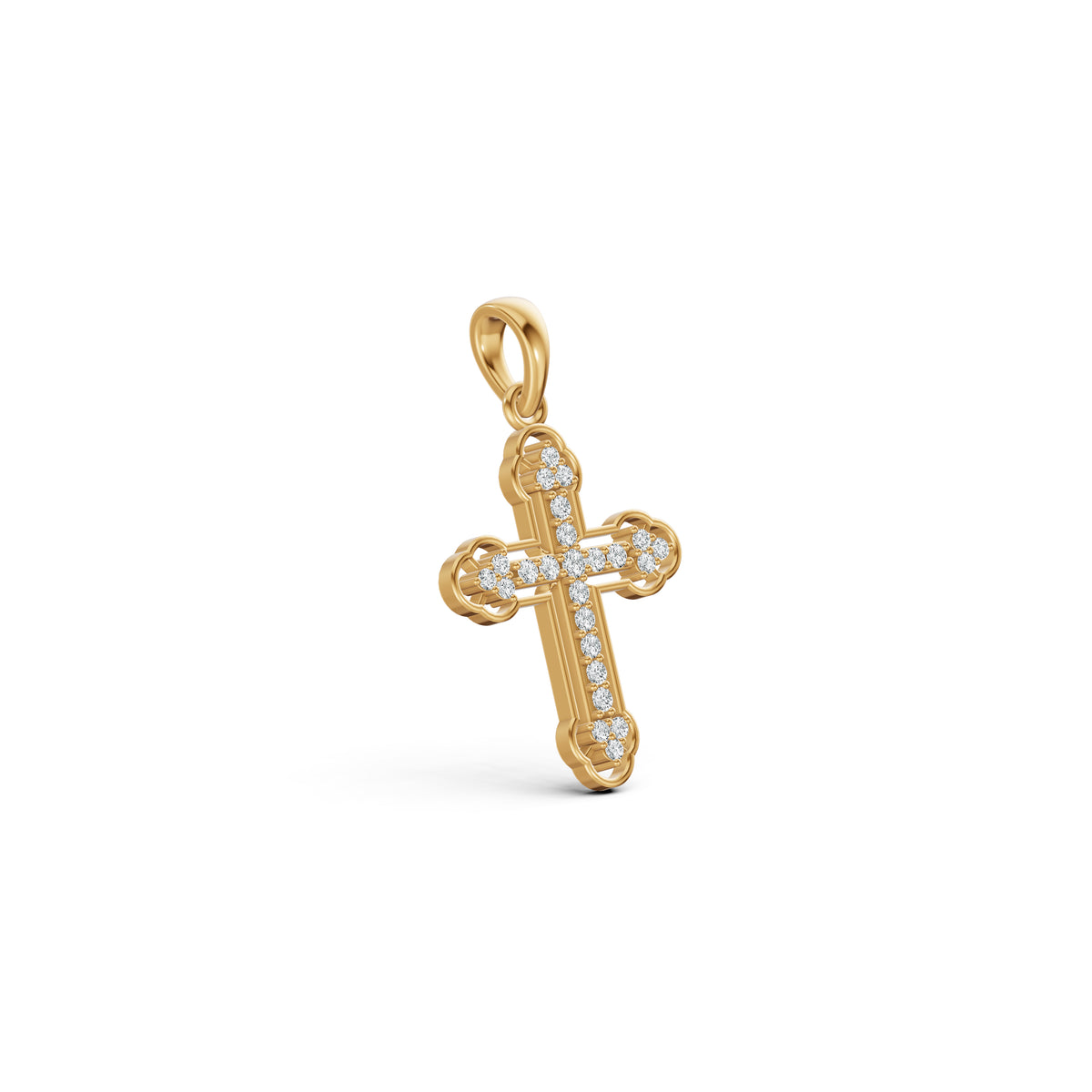 Evoking Faith Cross Diamond Pendant