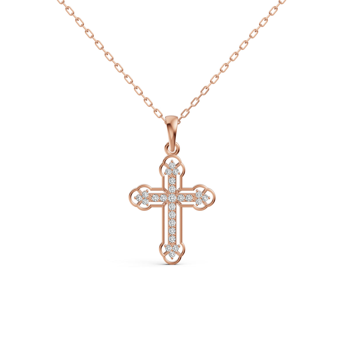 Evoking Faith Cross Diamond Pendant