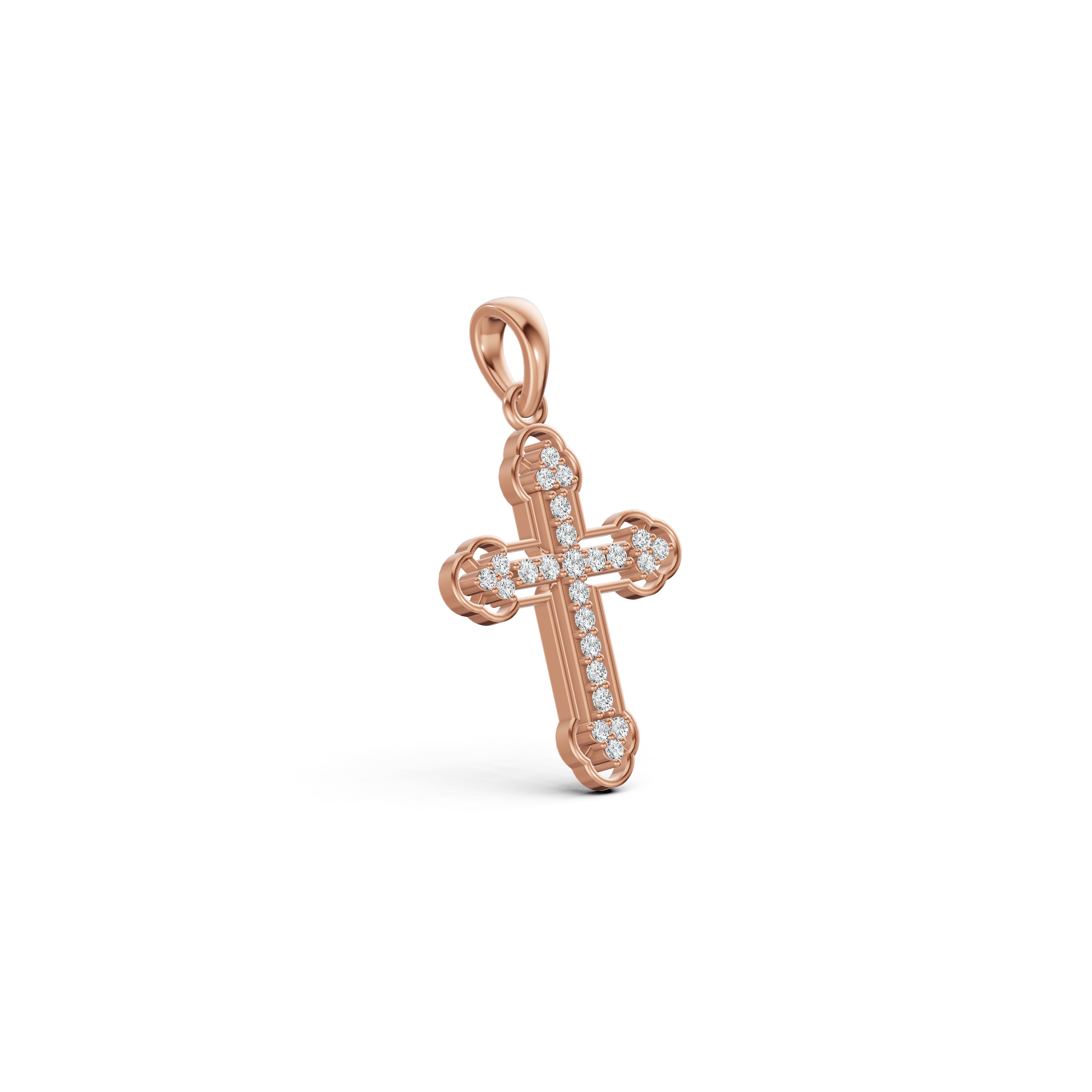 Evoking Faith Cross Diamond Pendant