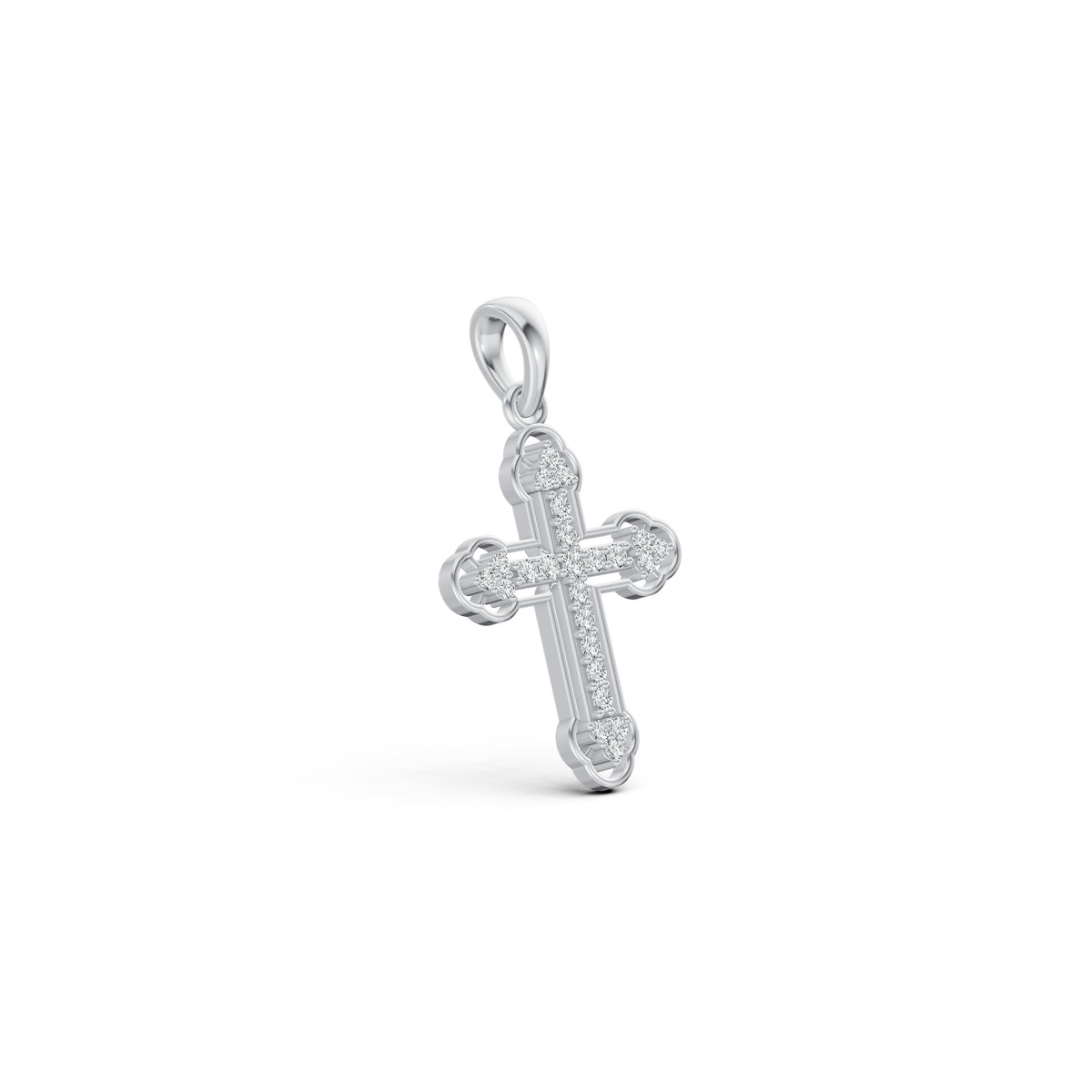 Evoking Faith Cross Diamond Pendant