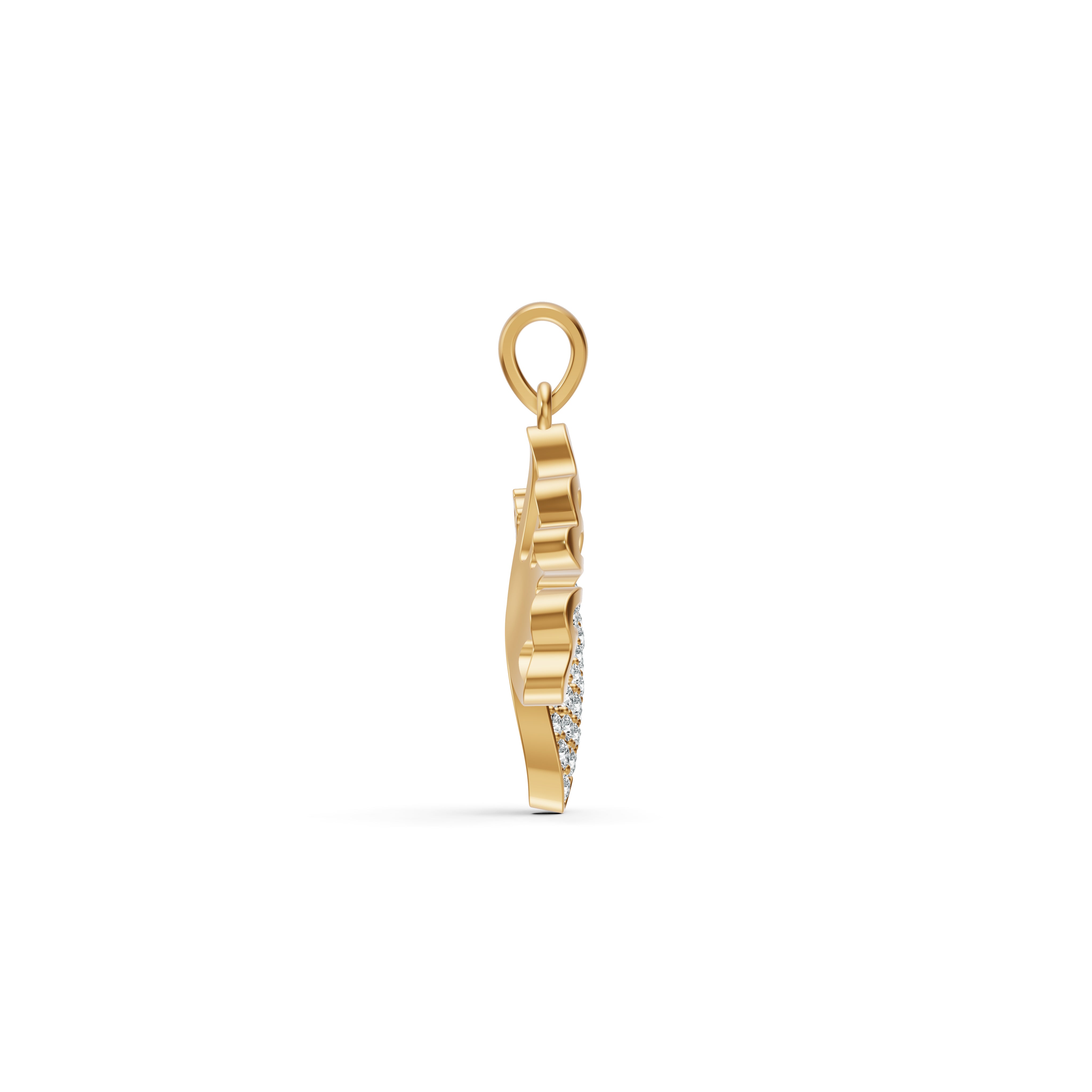 Open Butterfly Diamond Pendant