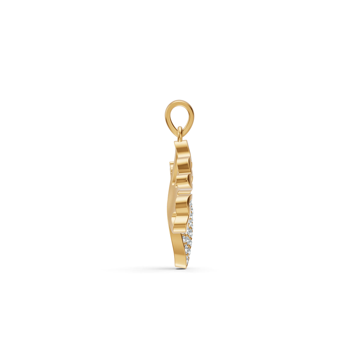 Open Butterfly Diamond Pendant