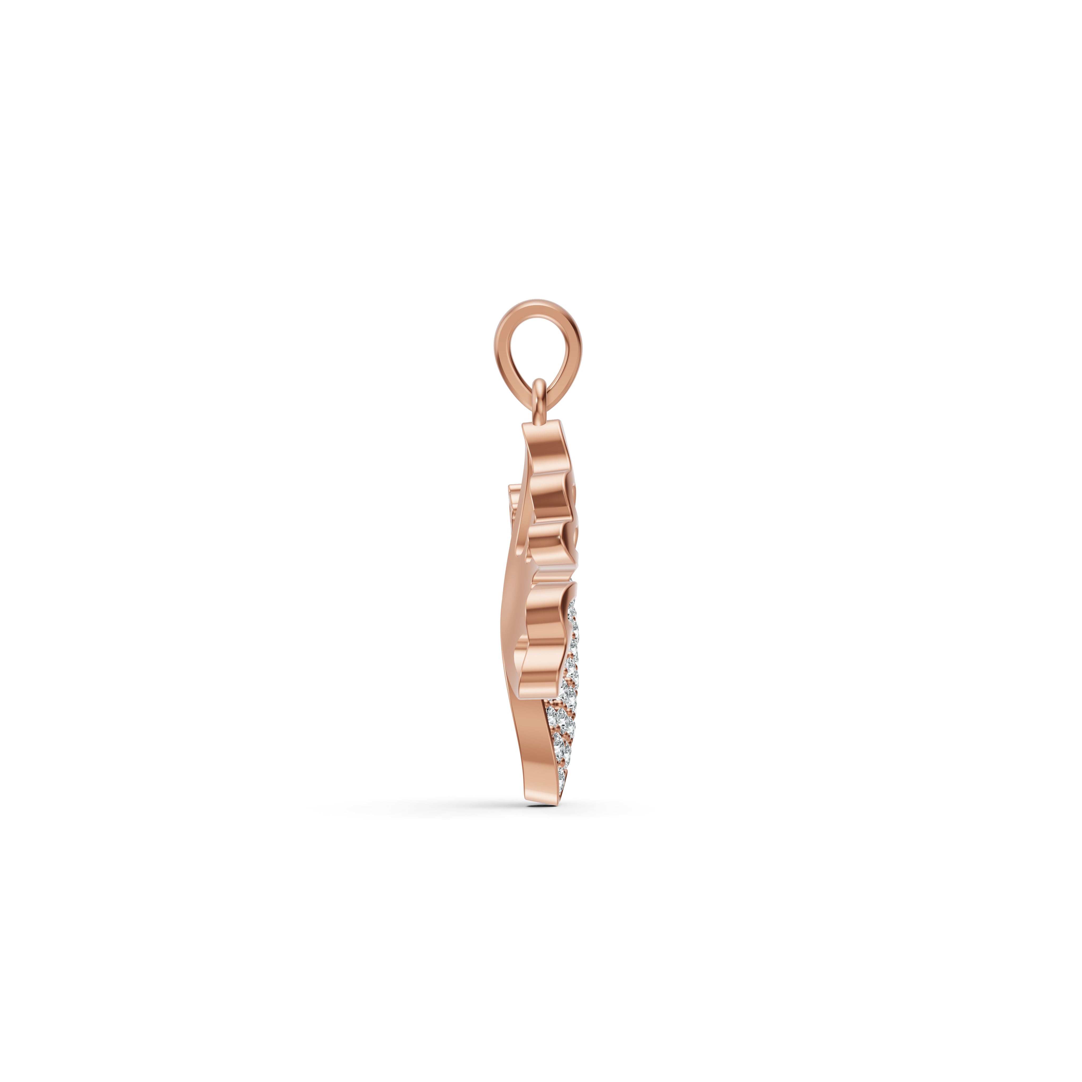 Open Butterfly Diamond Pendant