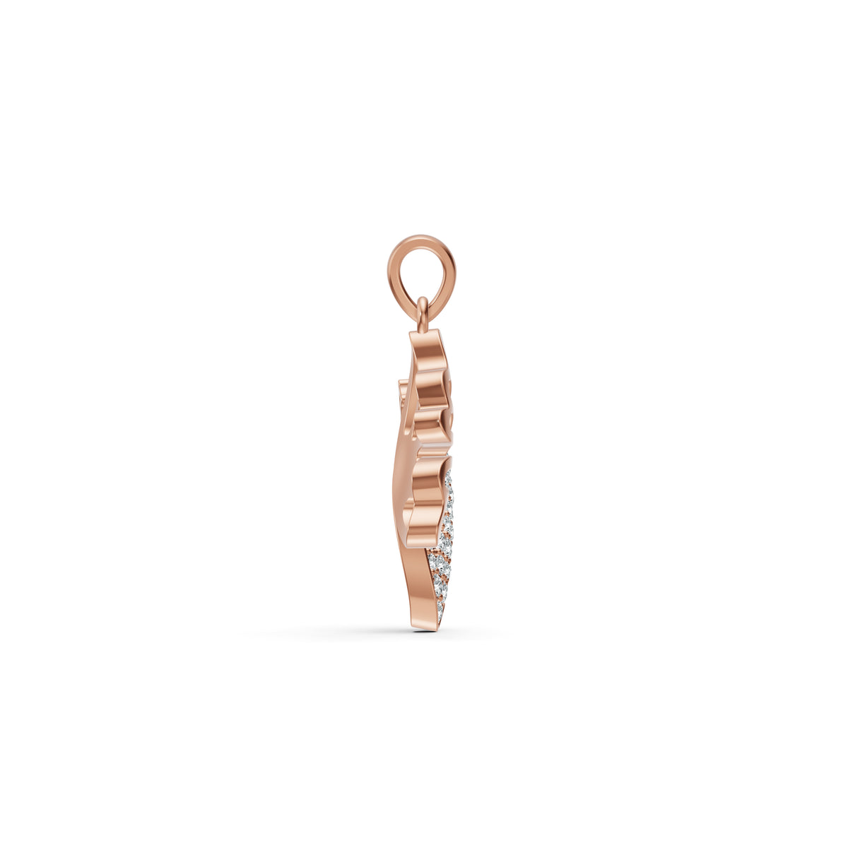 Open Butterfly Diamond Pendant