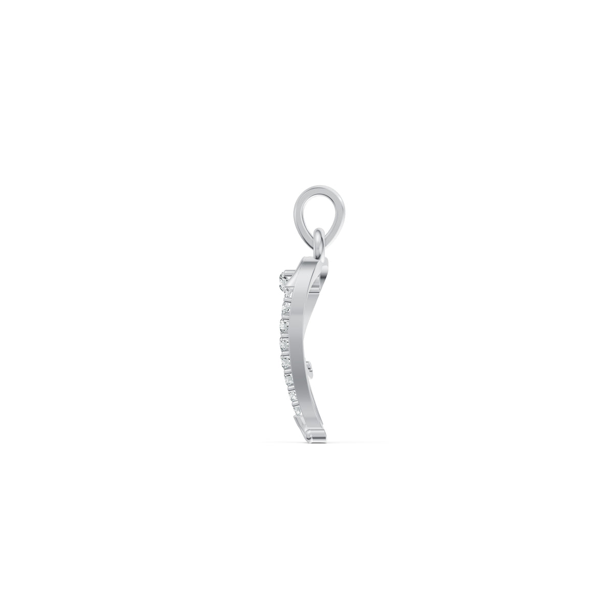 Grace Curve Diamond Pendant