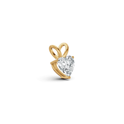 Heart Solitaire Diamond Pendant