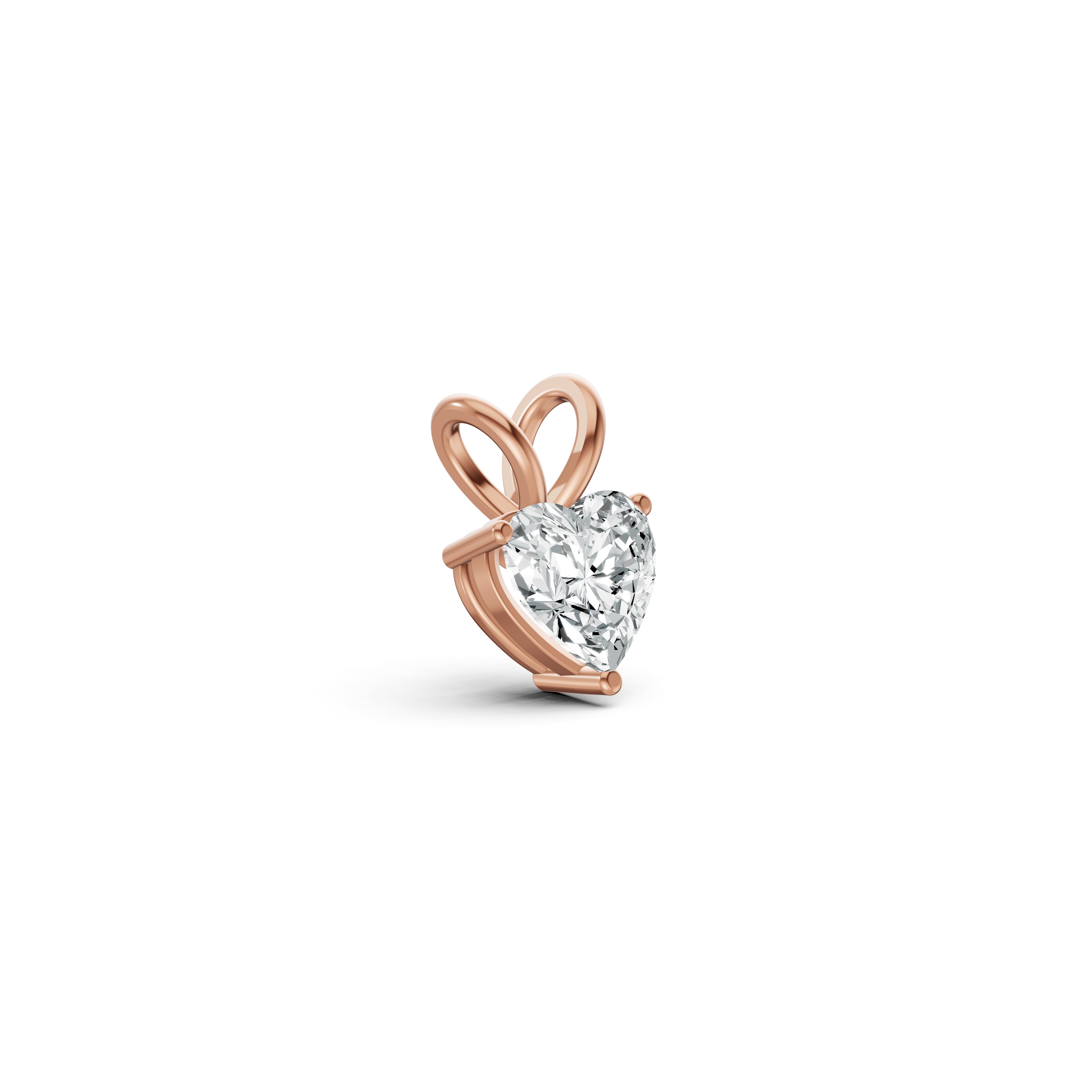 Heart Solitaire Diamond Pendant