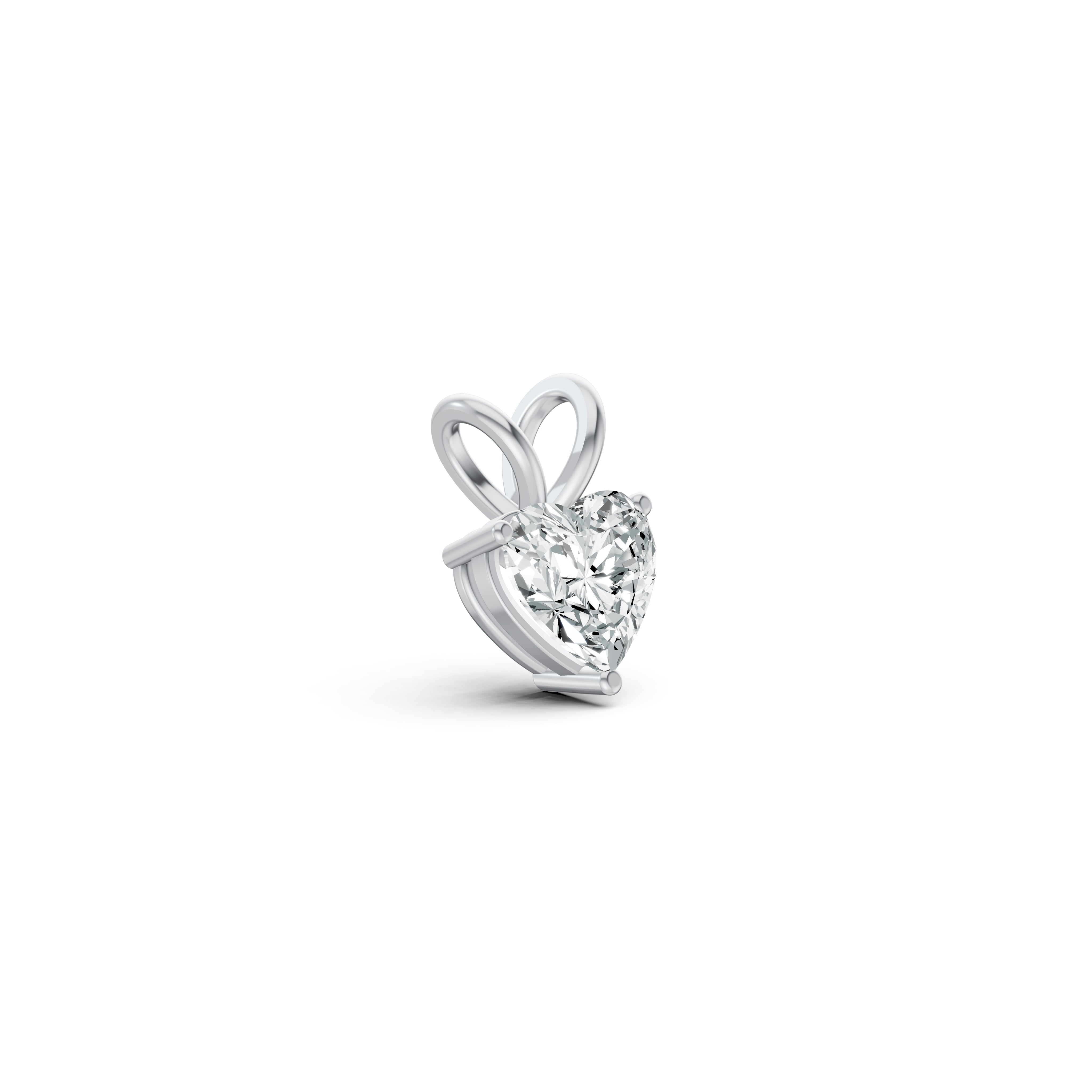 Heart Solitaire Diamond Pendant