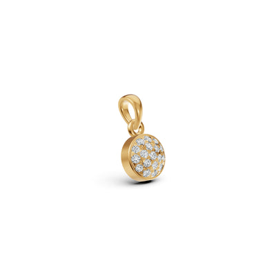 Classic Round Cluster Diamond Pendant