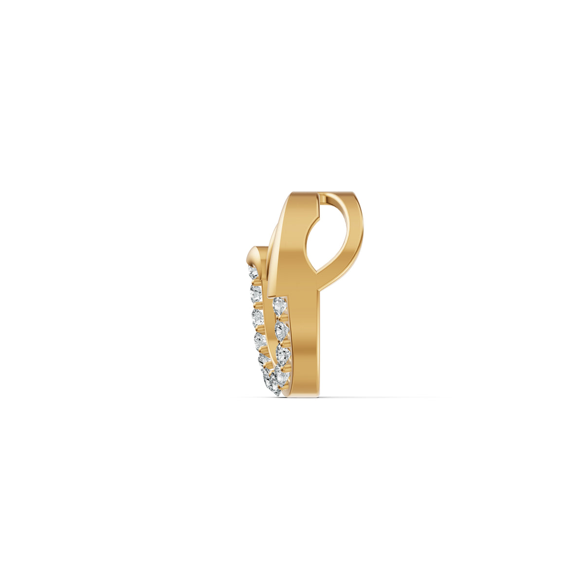 Ocean Wave Diamond Pendant