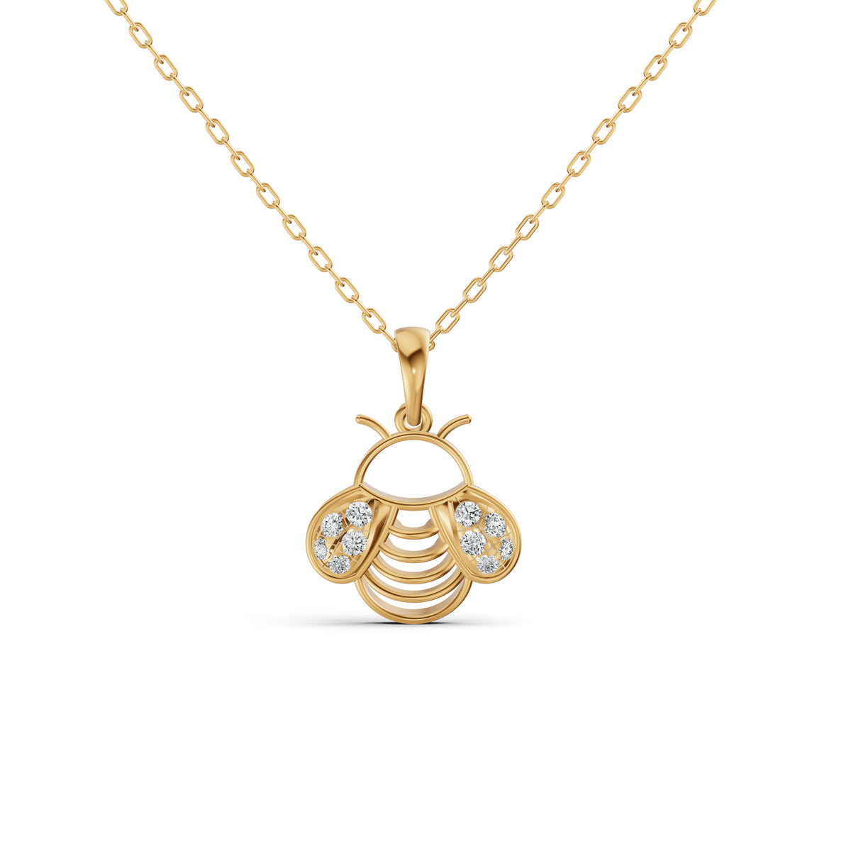 Bee Bling Diamond Pendant