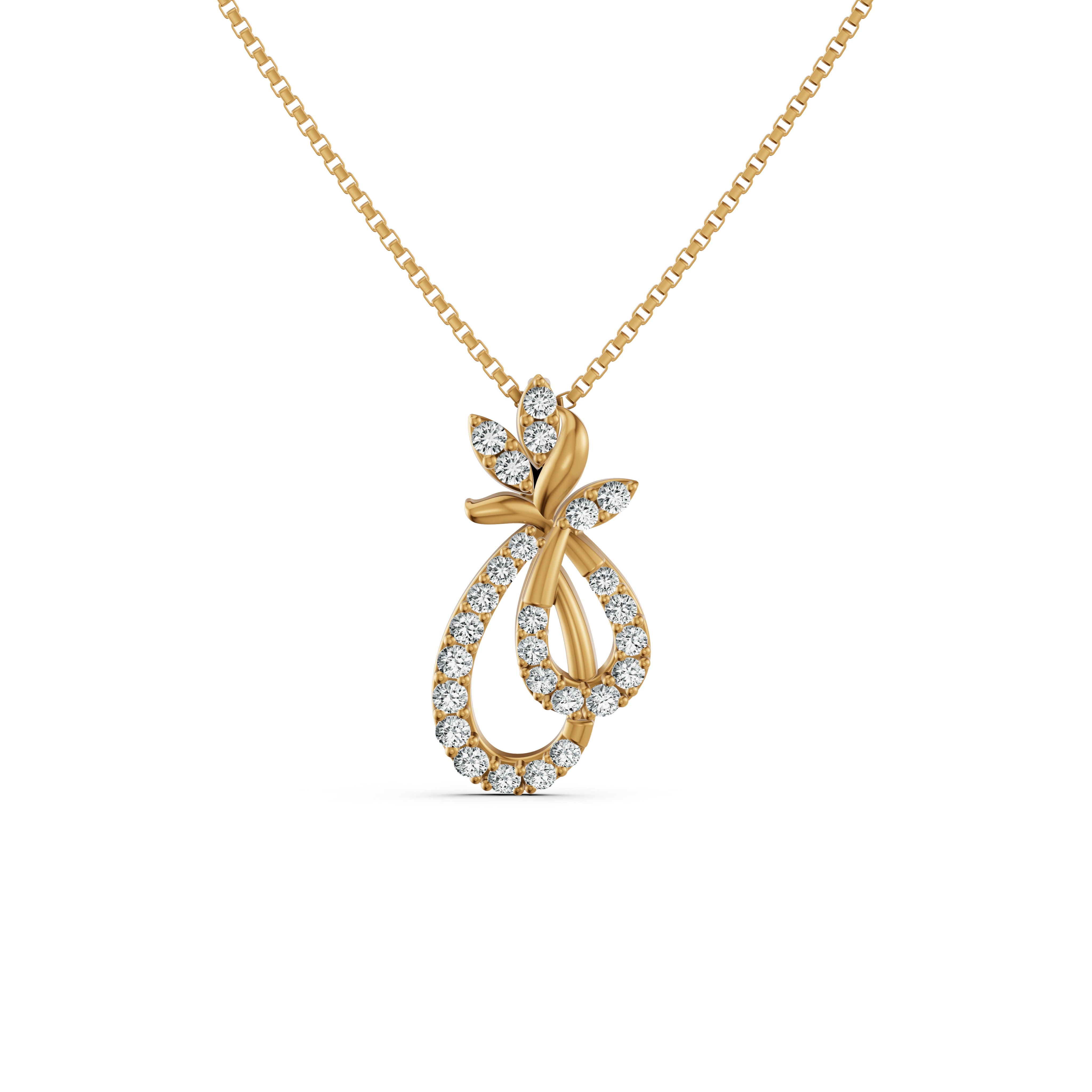 Petal Love Bunch Diamond Pendant