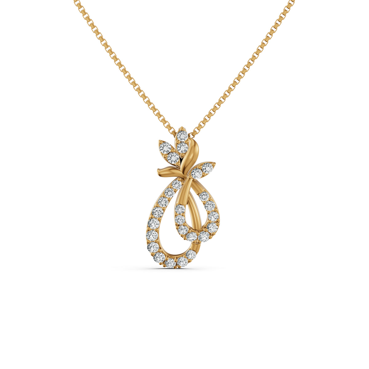Petal Love Bunch Diamond Pendant