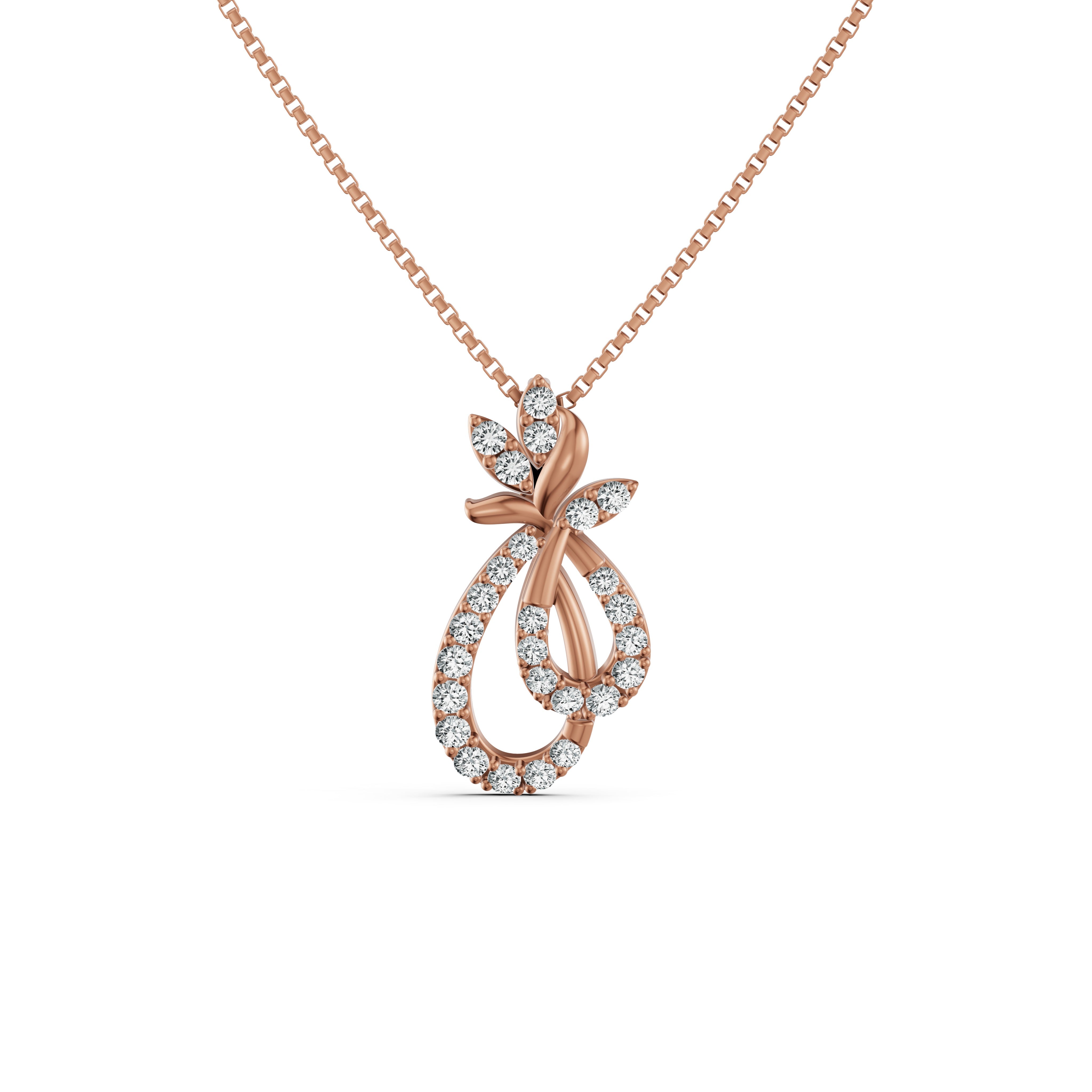 Petal Love Bunch Diamond Pendant