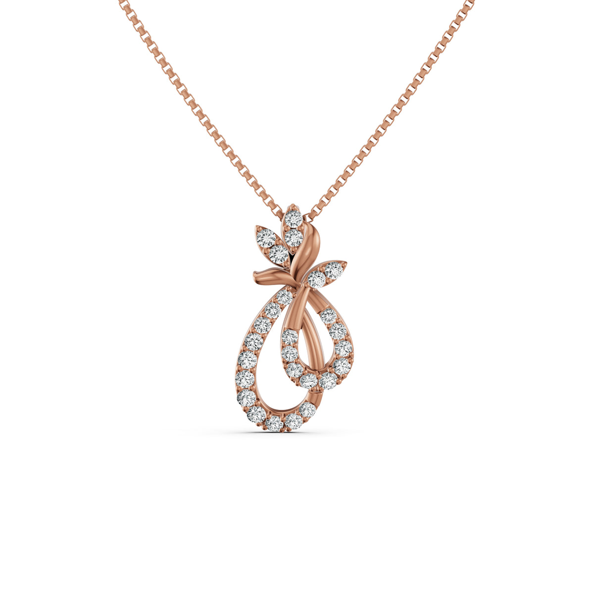 Petal Love Bunch Diamond Pendant