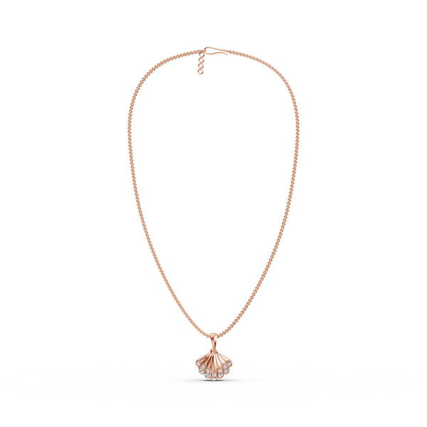 Seashell Diamond Pendant